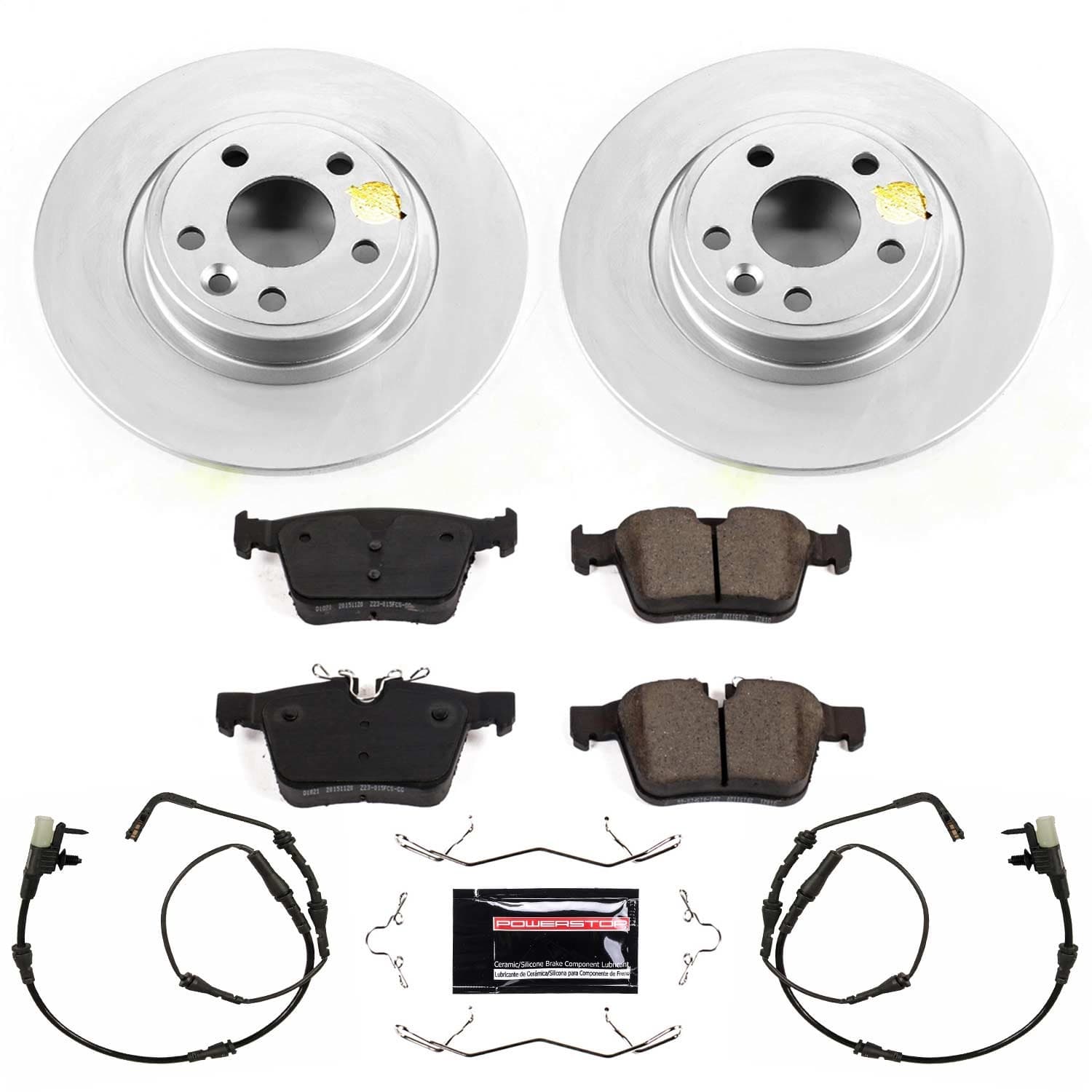 Power Stop - CRK7995 - Rear - Disc Brake Pad and Rotor Kit image 1