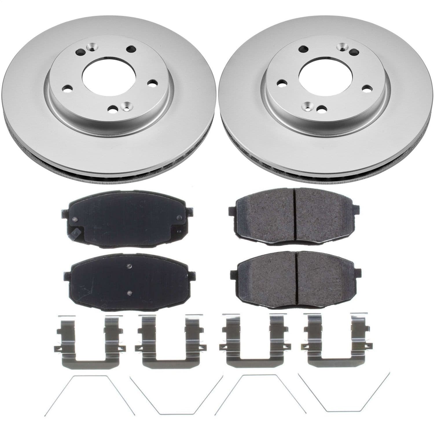 Power Stop - CRK8007 - Front - Disc Brake Pad and Rotor Kit image 1