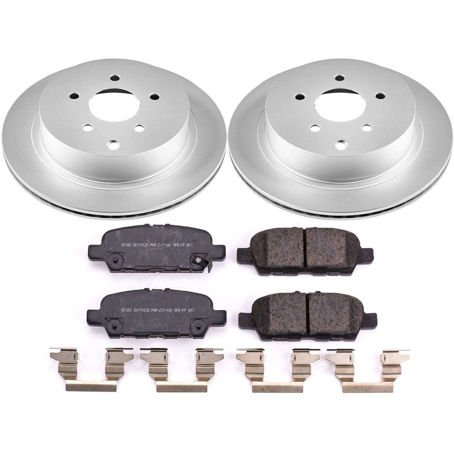 Power Stop - CRK8021 - Rear - Disc Brake Pad and Rotor Kit image 1