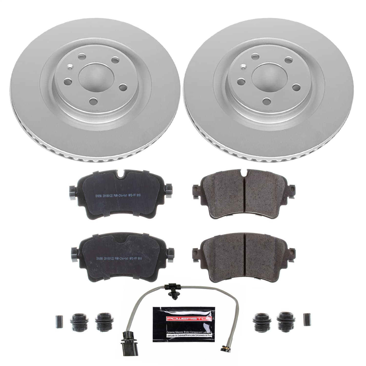 Power Stop - CRK8043 - Rear - Disc Brake Pad and Rotor Kit image 1