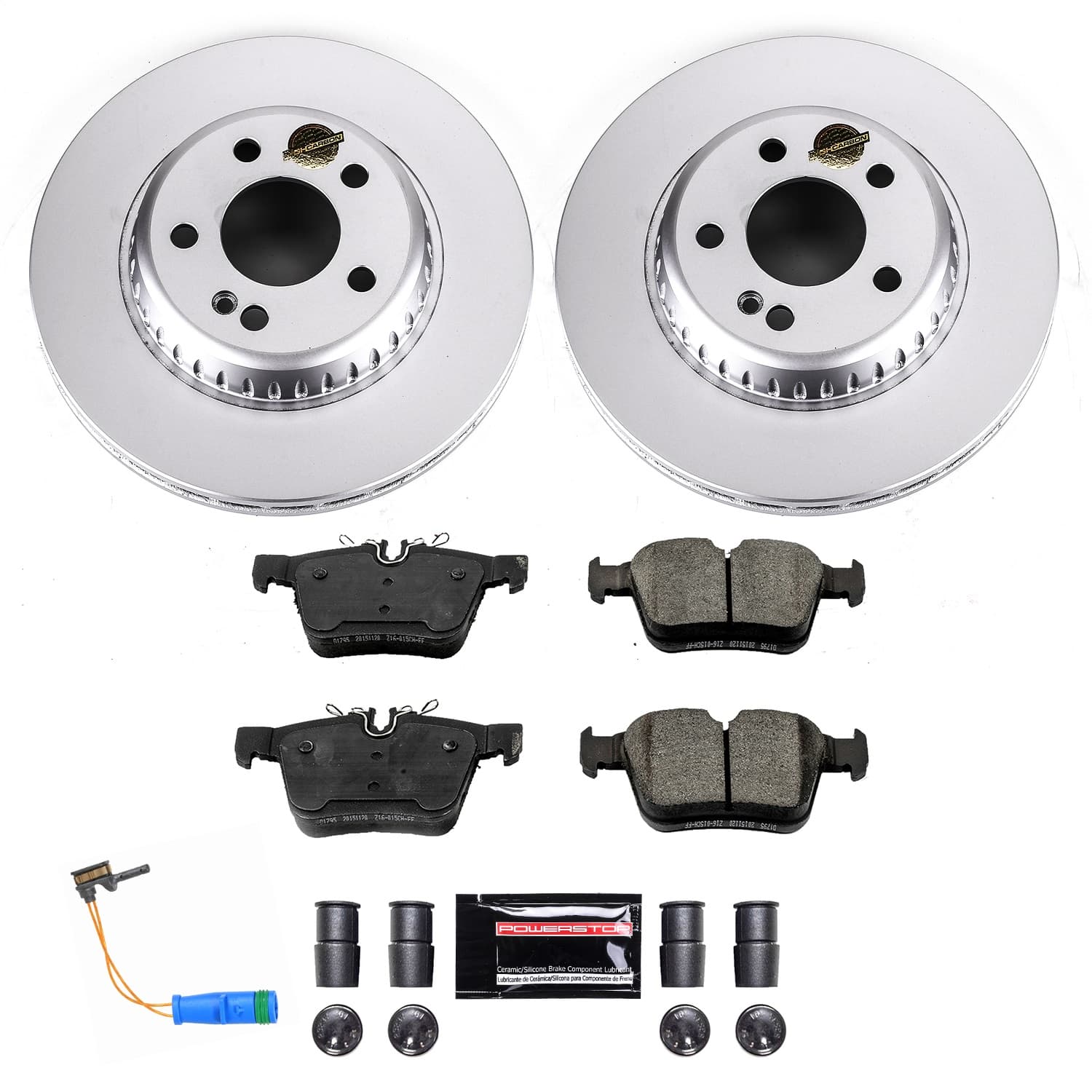 Power Stop - CRK8047 - Rear - Disc Brake Pad and Rotor Kit image 1