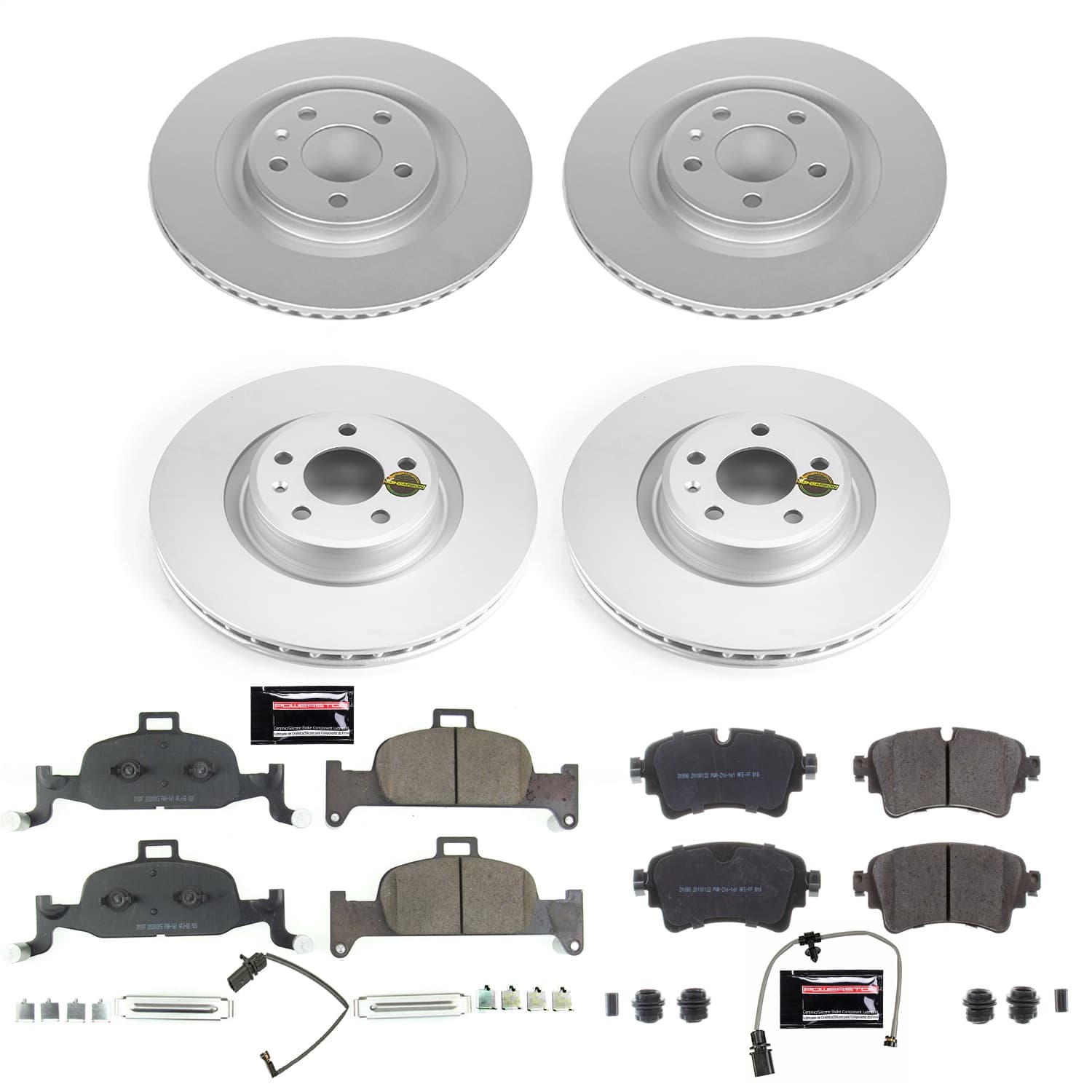 Power Stop - CRK8053 - Front and Rear - Disc Brake Pad and Rotor Kit image 1