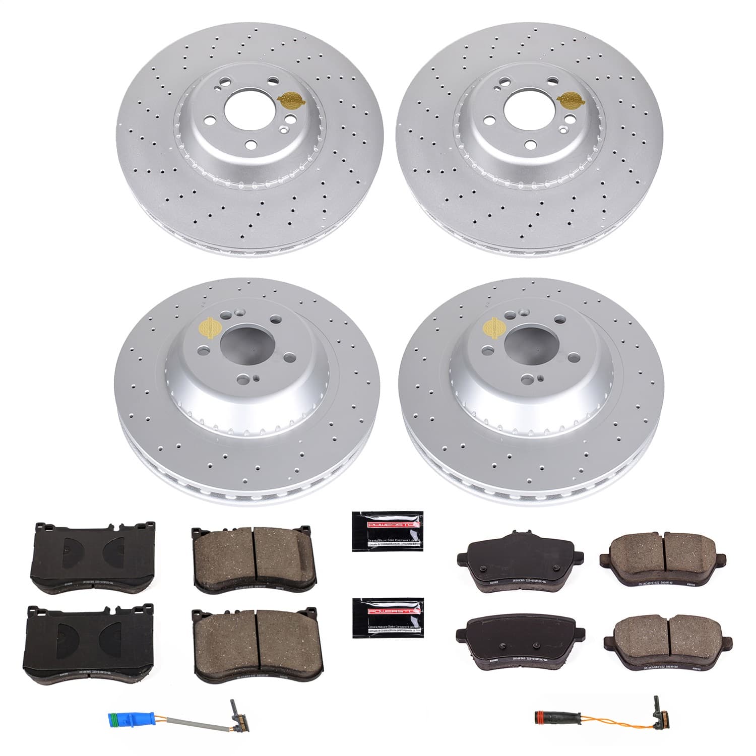 Power Stop - CRK8102 - Front and Rear - Disc Brake Pad and Rotor Kit image 1