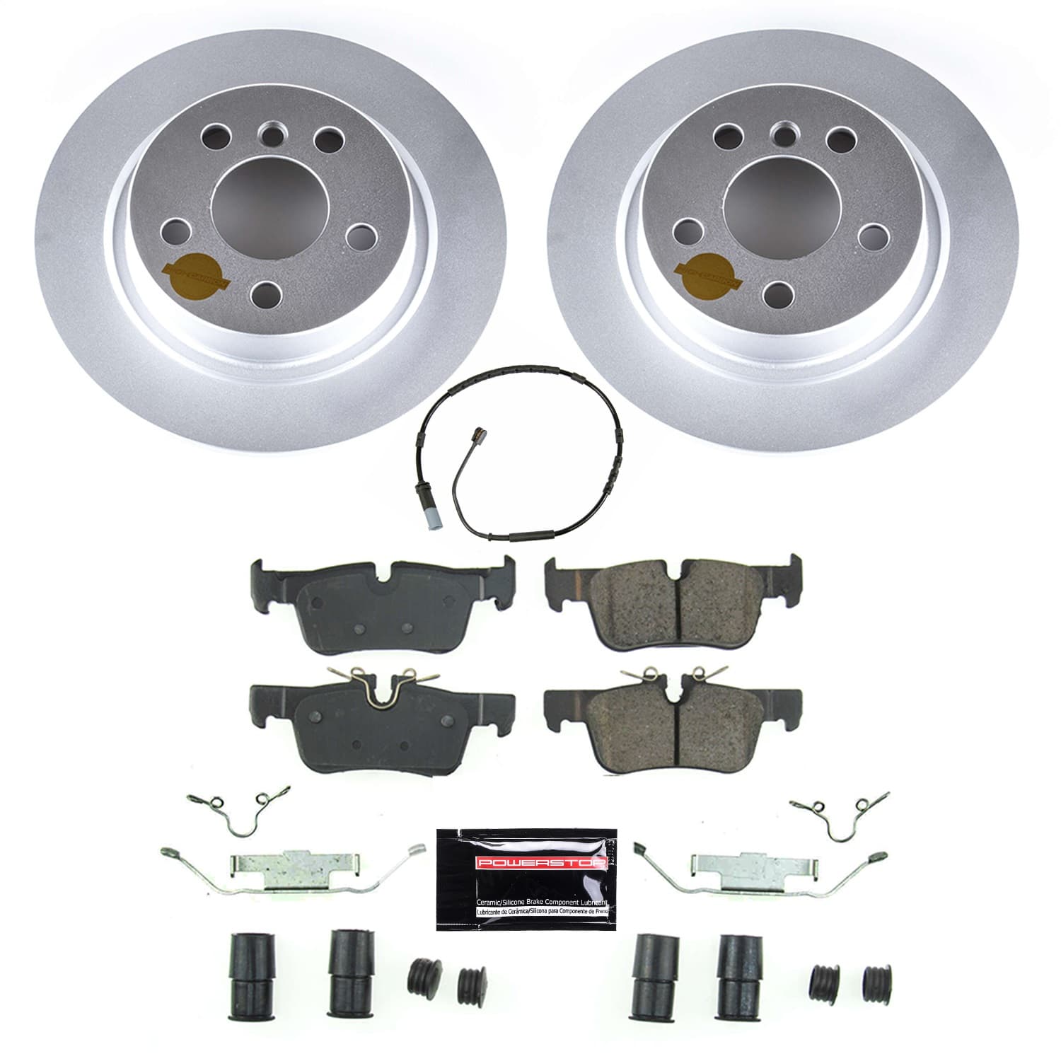 Power Stop - CRK8110 - Rear - Disc Brake Pad and Rotor Kit image 1
