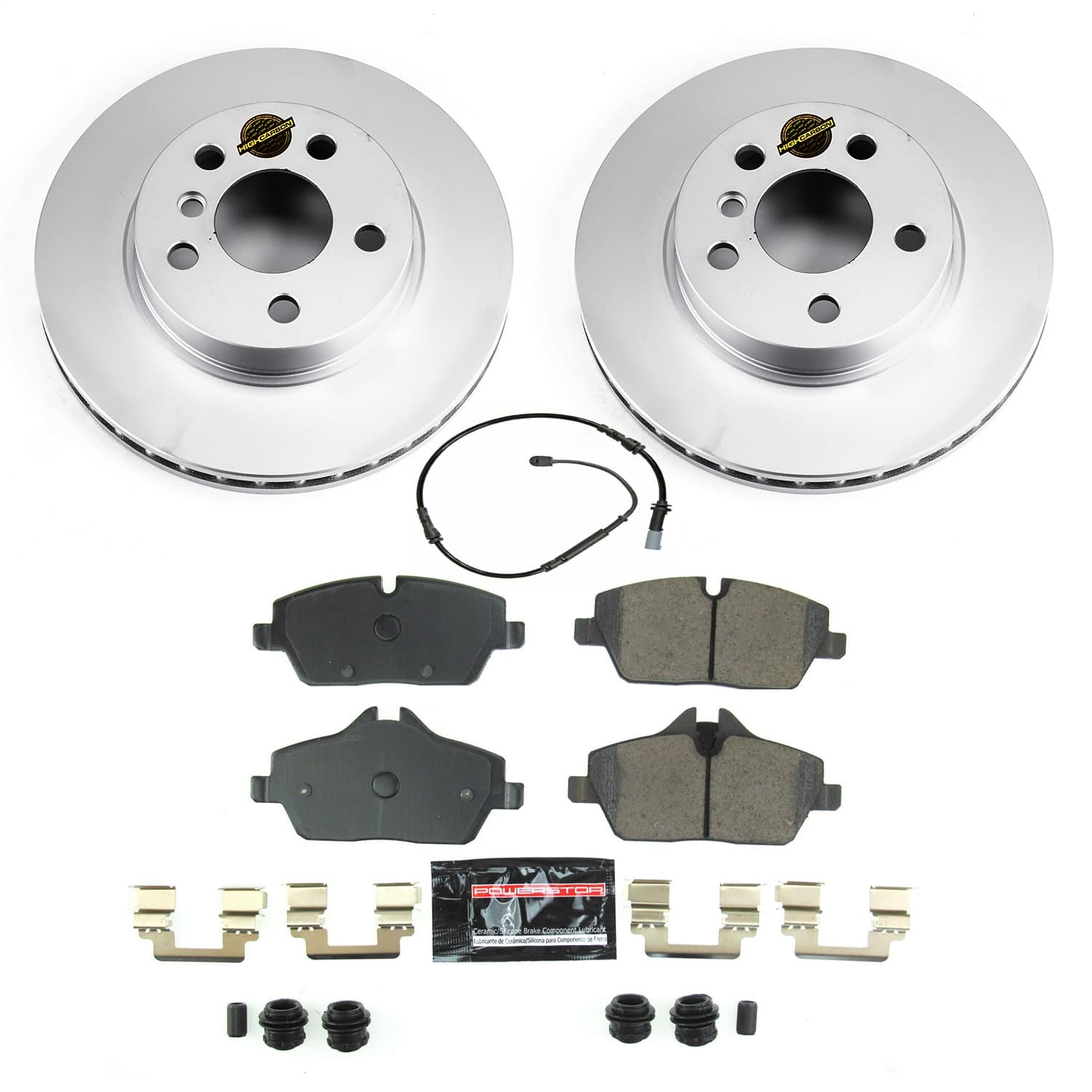 Power Stop - CRK8112 - Front - Disc Brake Pad and Rotor Kit image 1