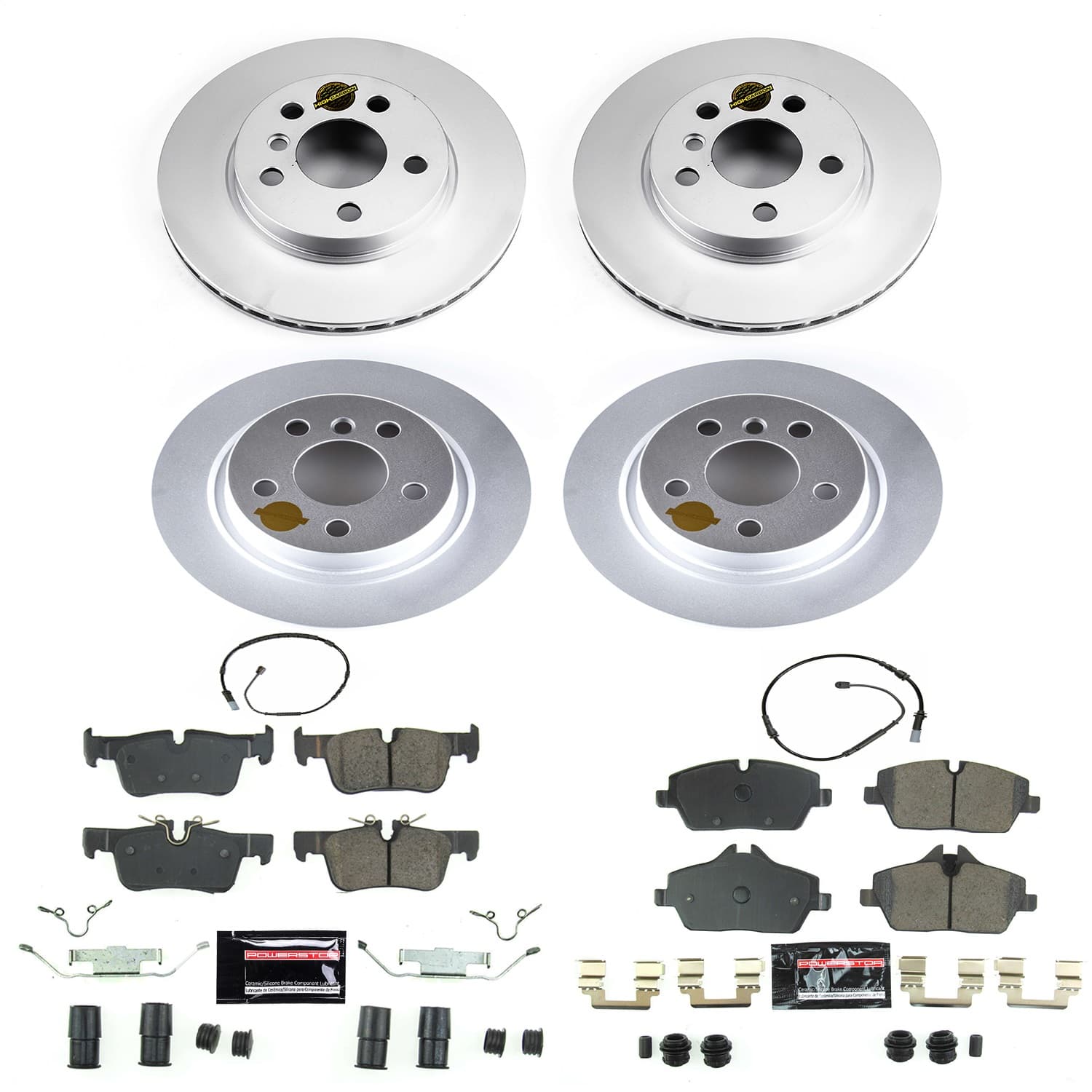 Power Stop - CRK8113 - Front and Rear - Disc Brake Pad and Rotor Kit image 1