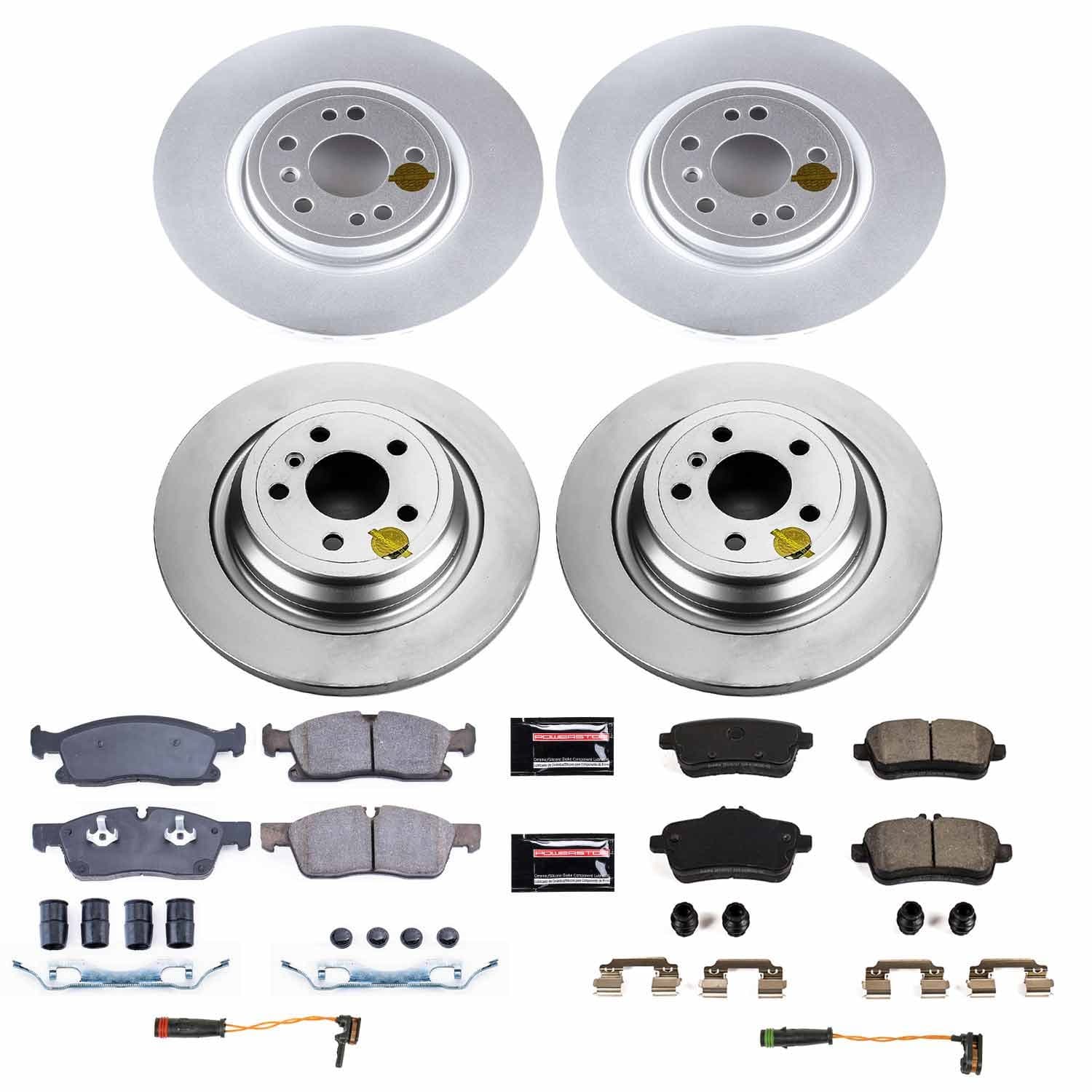 Power Stop - CRK8115 - Front and Rear - Disc Brake Pad and Rotor Kit image 1