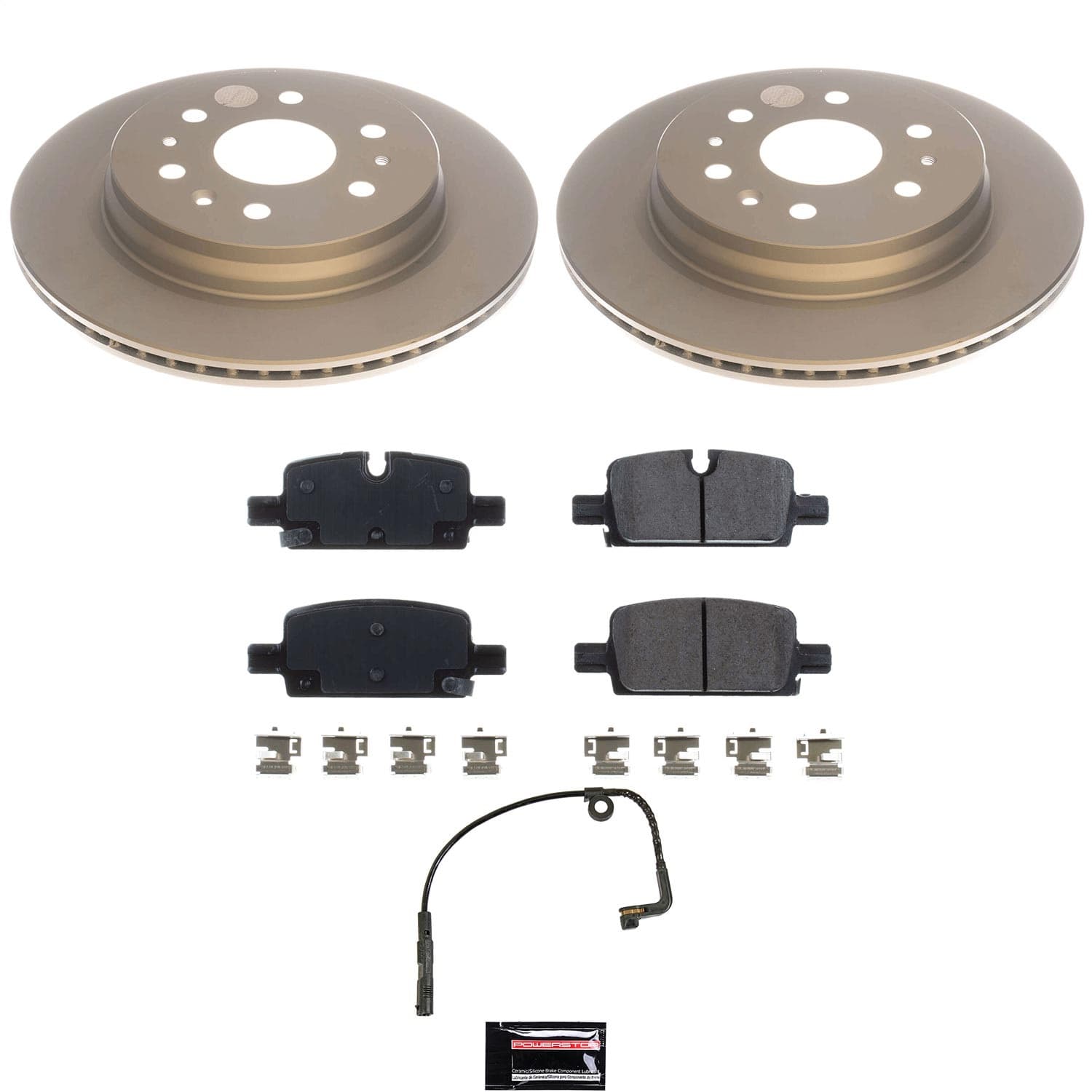Power Stop - CRK8173 - Rear - Disc Brake Pad and Rotor Kit image 1