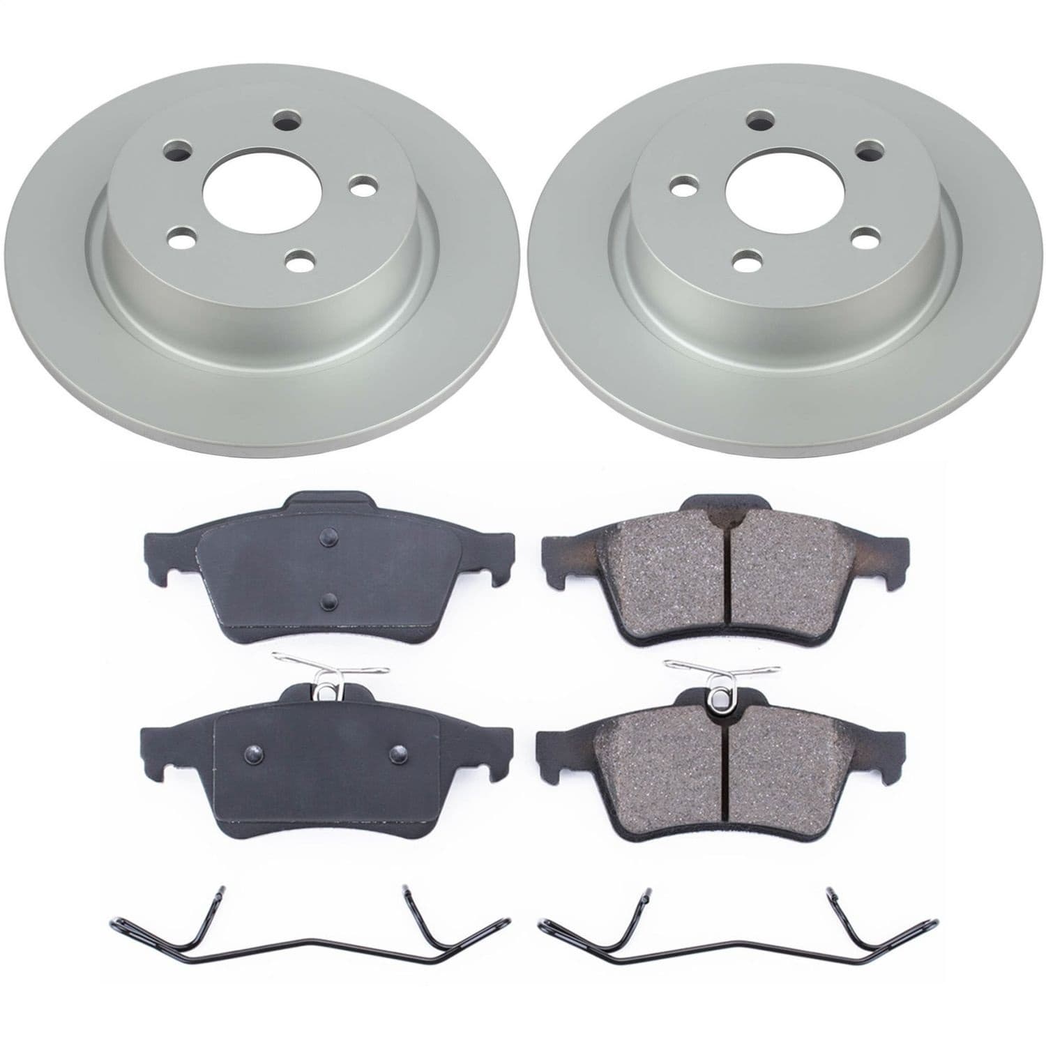 Power Stop - CRK8176 - Rear - Disc Brake Pad and Rotor Kit image 1