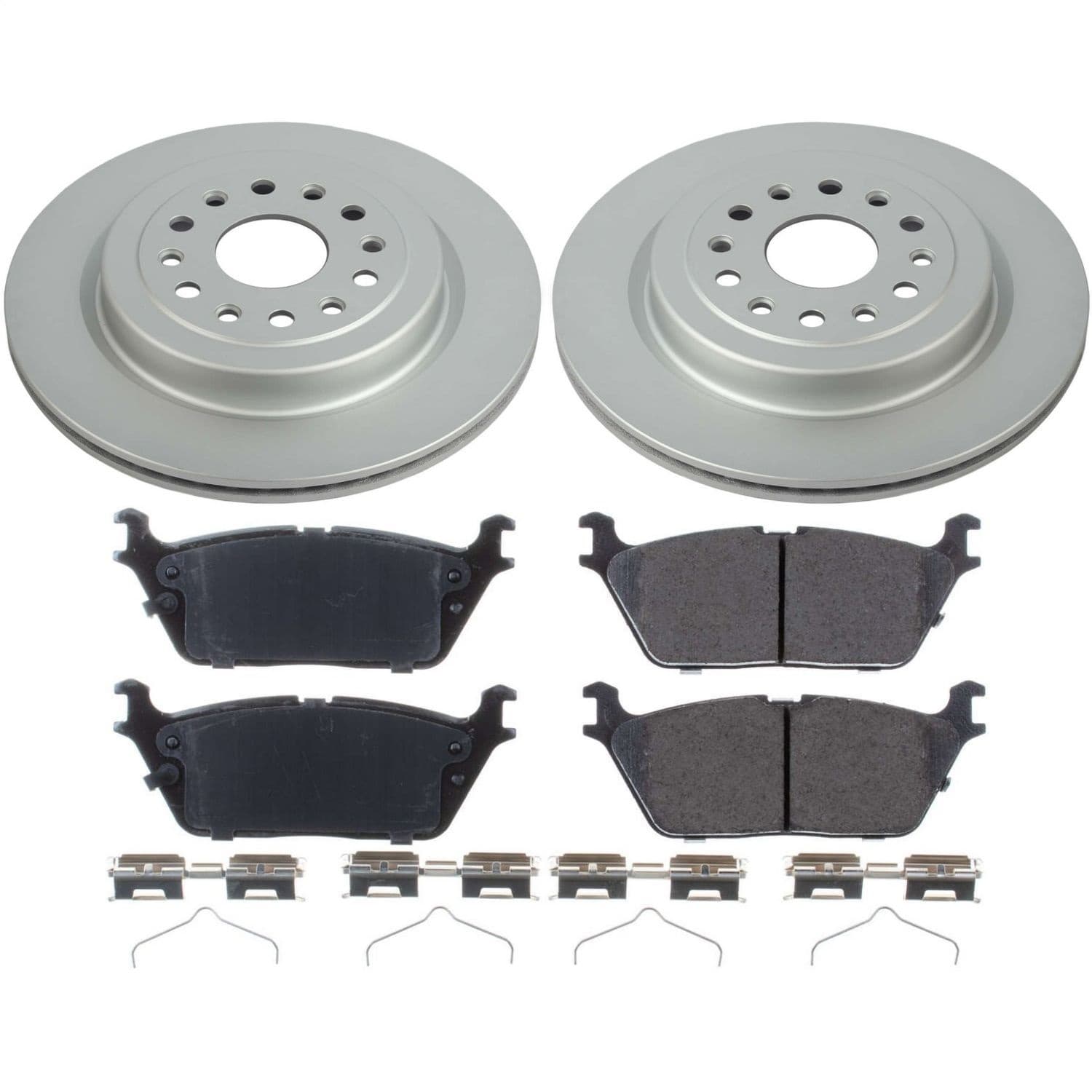 Power Stop - CRK8184 - Rear - Disc Brake Pad and Rotor Kit image 1
