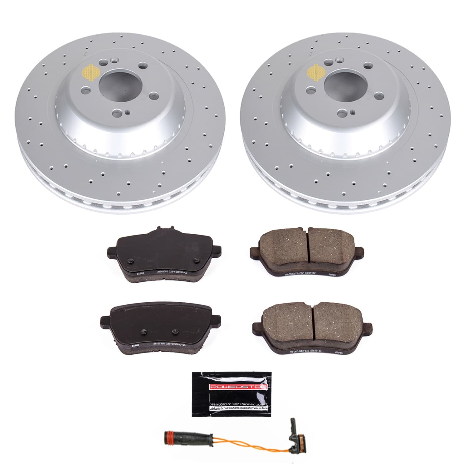 Power Stop - CRK8194 - Rear - Disc Brake Pad and Rotor Kit image 1