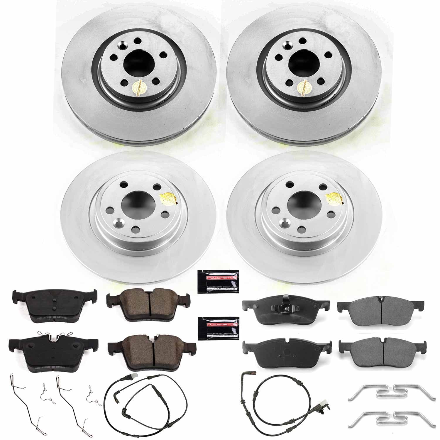 Power Stop - CRK8198 - Front and Rear - Disc Brake Pad and Rotor Kit image 1