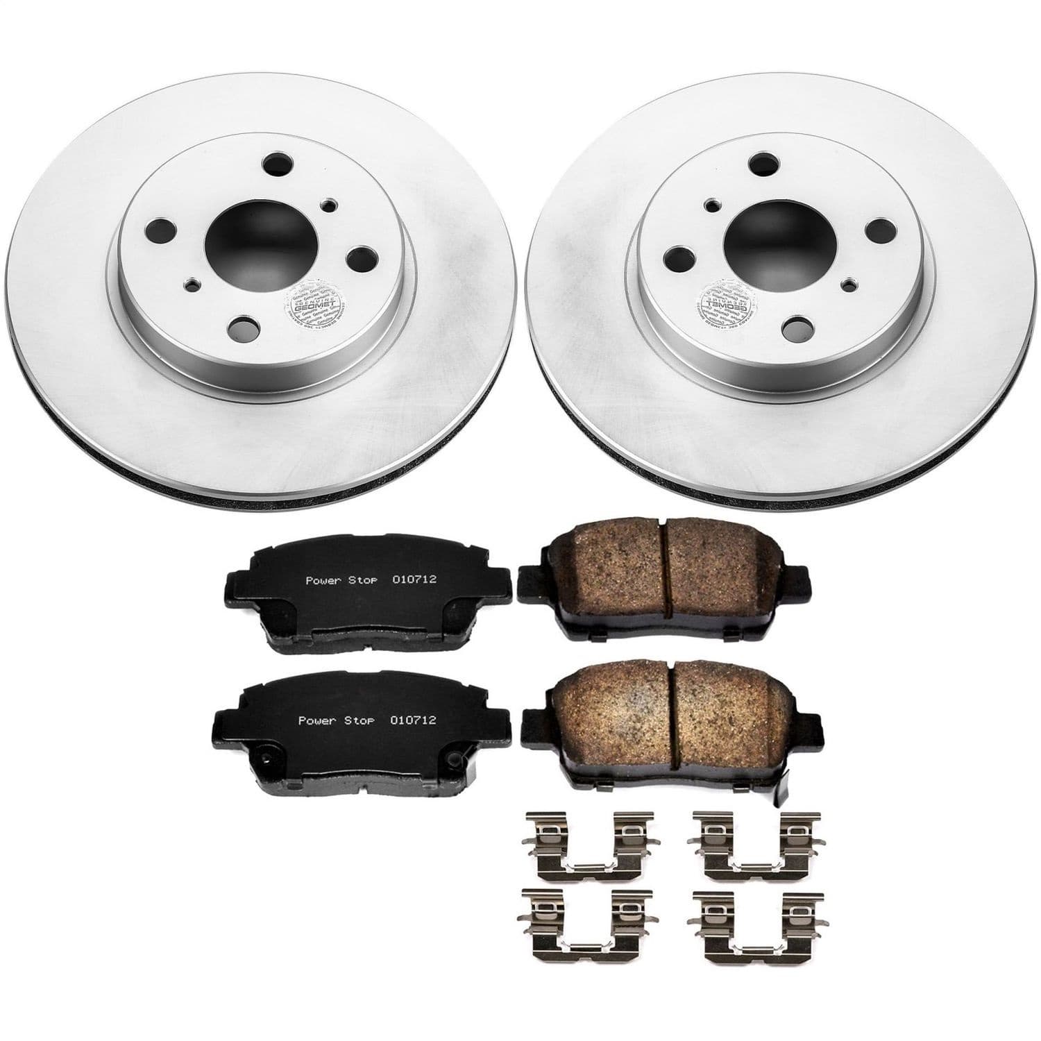 Power Stop - CRK821 - Front - Disc Brake Pad and Rotor Kit image 1