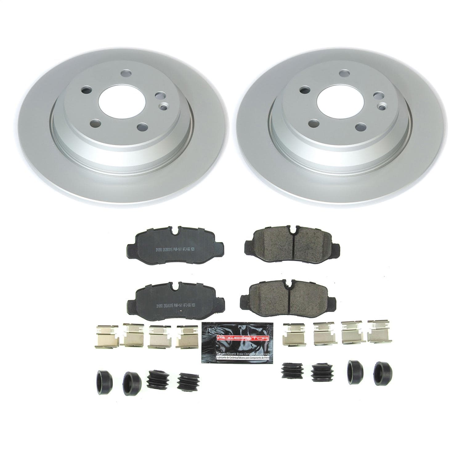 Power Stop - CRK8220 - Rear - Disc Brake Pad and Rotor Kit image 1