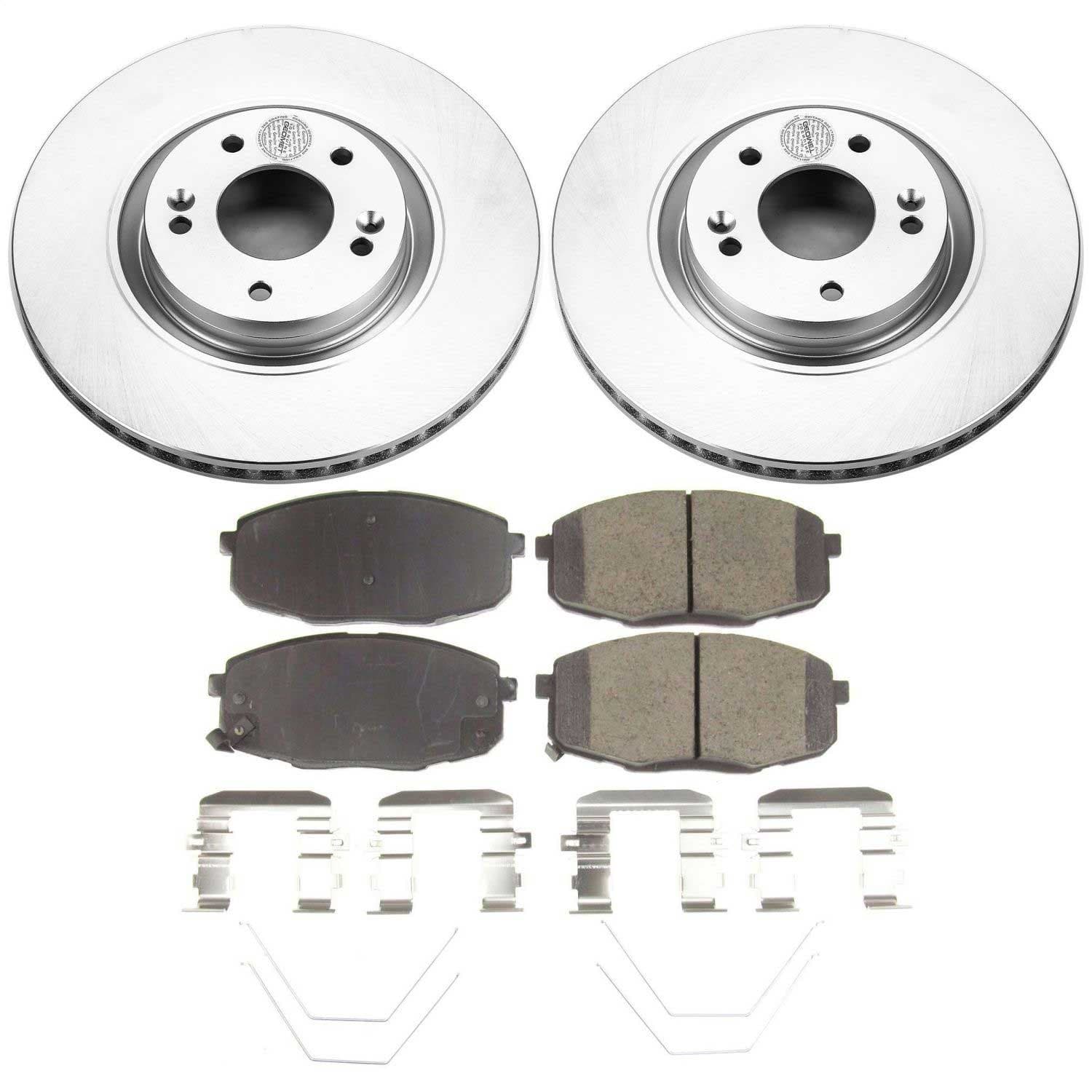 Power Stop - CRK8271 - Front - Disc Brake Pad and Rotor Kit image 1