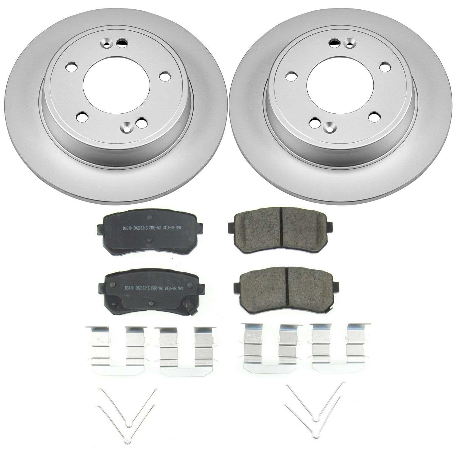 Power Stop - CRK8277 - Rear - Disc Brake Pad and Rotor Kit image 1