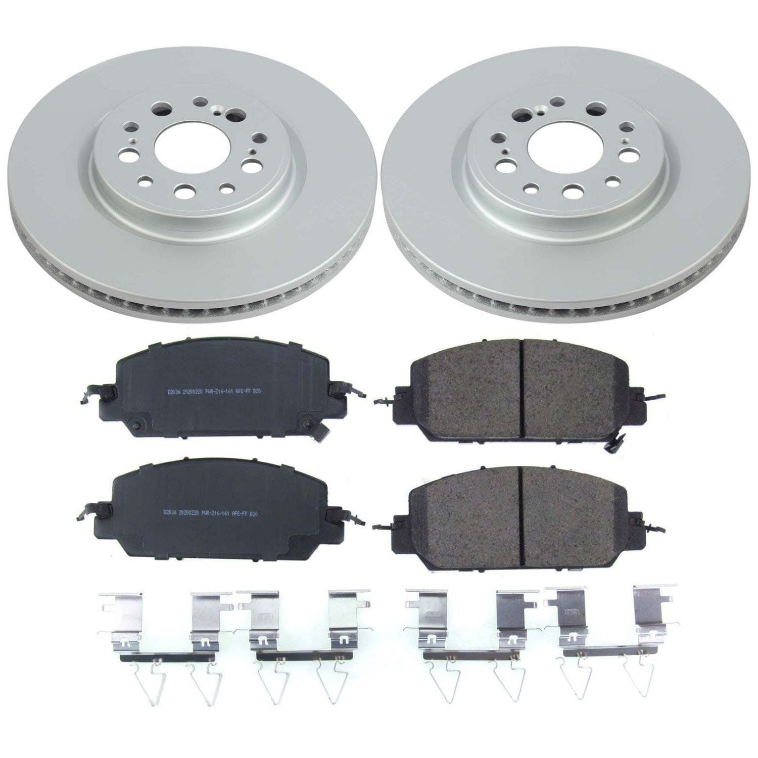 Power Stop - CRK8295 - Front - Disc Brake Pad and Rotor Kit image 1