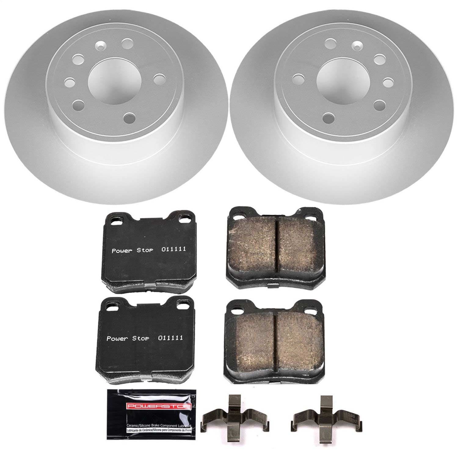 Power Stop - CRK831 - Rear - Disc Brake Pad and Rotor Kit image 1