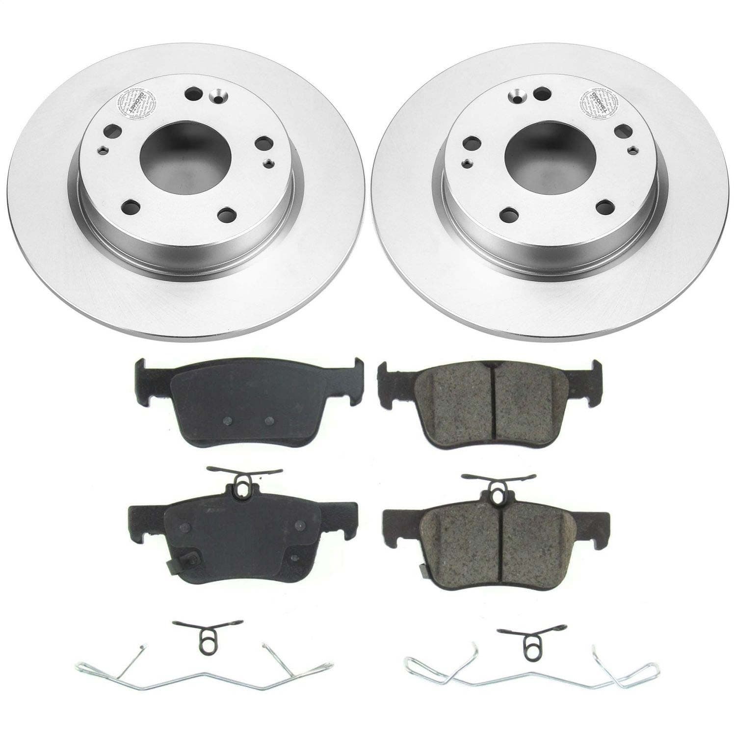 Power Stop - CRK8330 - Rear - Disc Brake Pad and Rotor Kit image 1