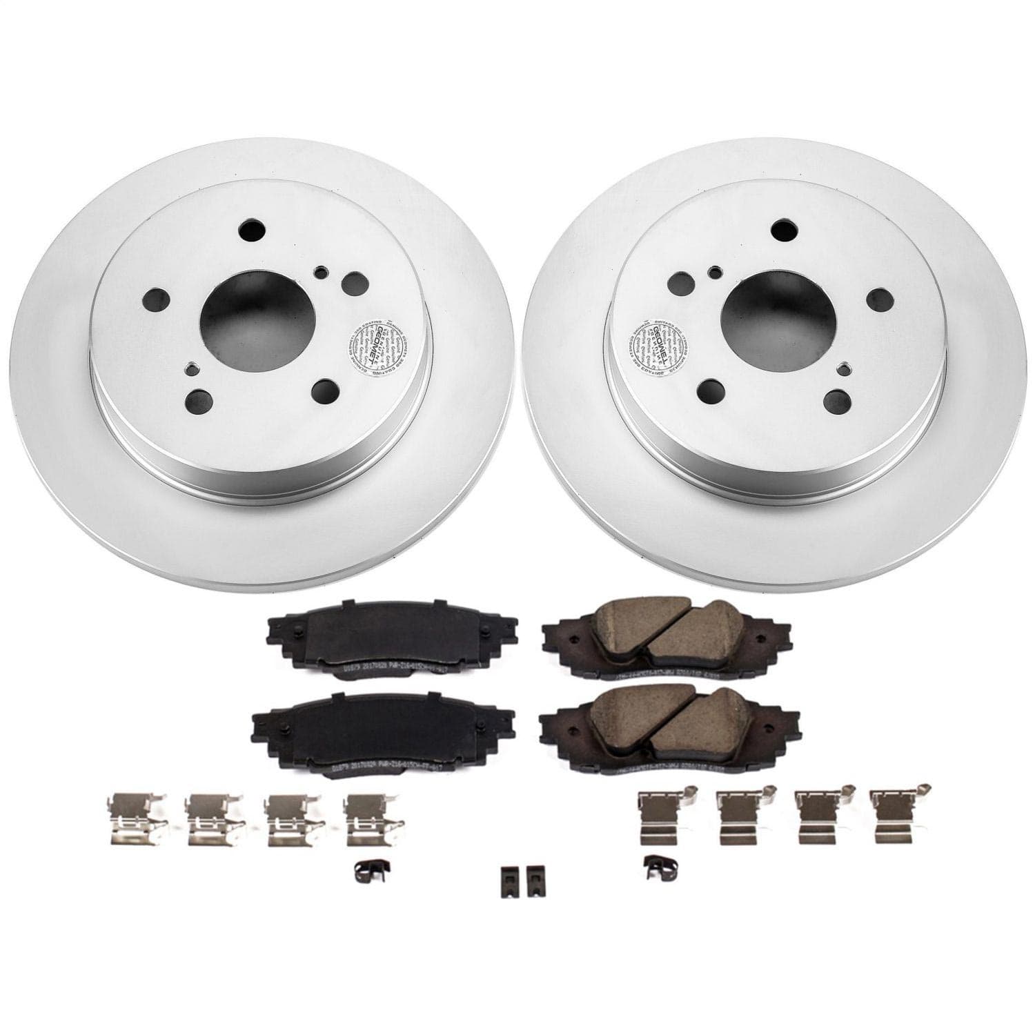 Power Stop - CRK8333 - Rear - Disc Brake Pad and Rotor Kit image 1