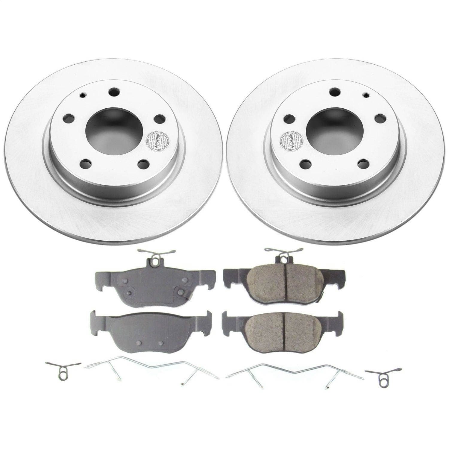 Power Stop - CRK8334 - Rear - Disc Brake Pad and Rotor Kit image 1