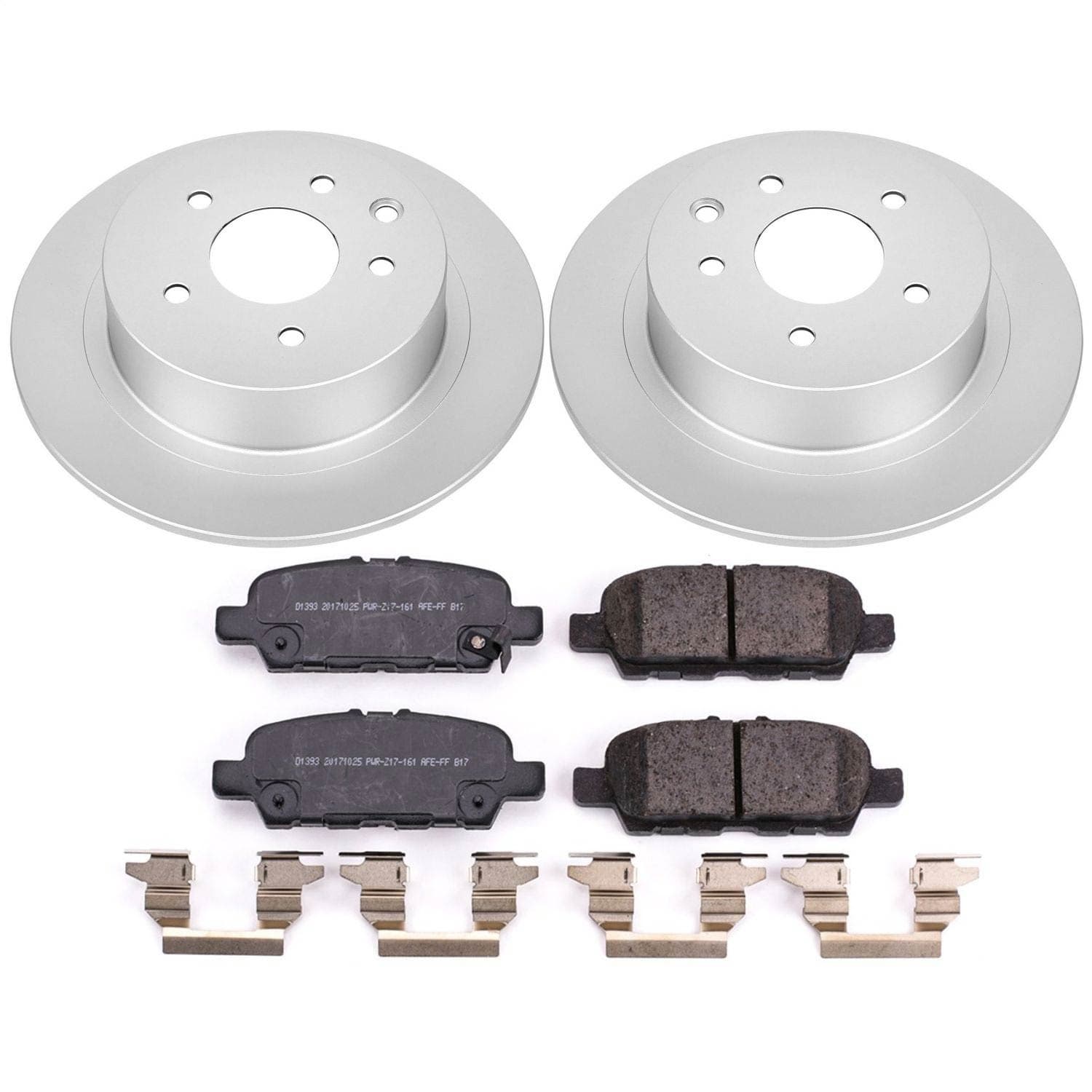 Power Stop - CRK8335 - Rear - Disc Brake Pad and Rotor Kit image 1