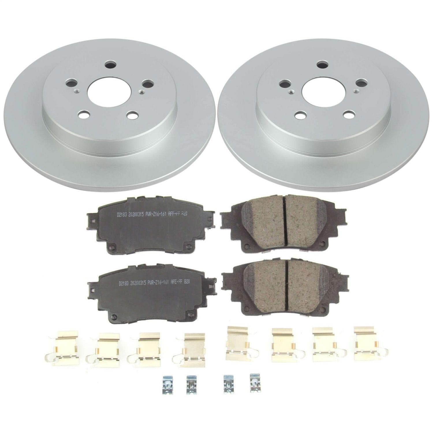 Power Stop - CRK8336 - Rear - Disc Brake Pad and Rotor Kit image 1