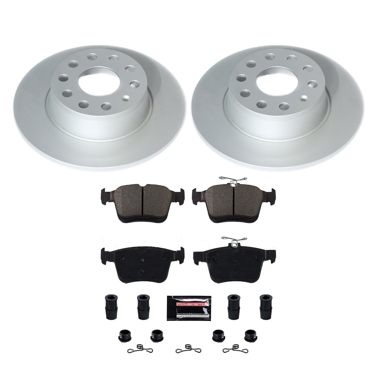 Power Stop - CRK8337 - Rear - Disc Brake Pad and Rotor Kit image 1