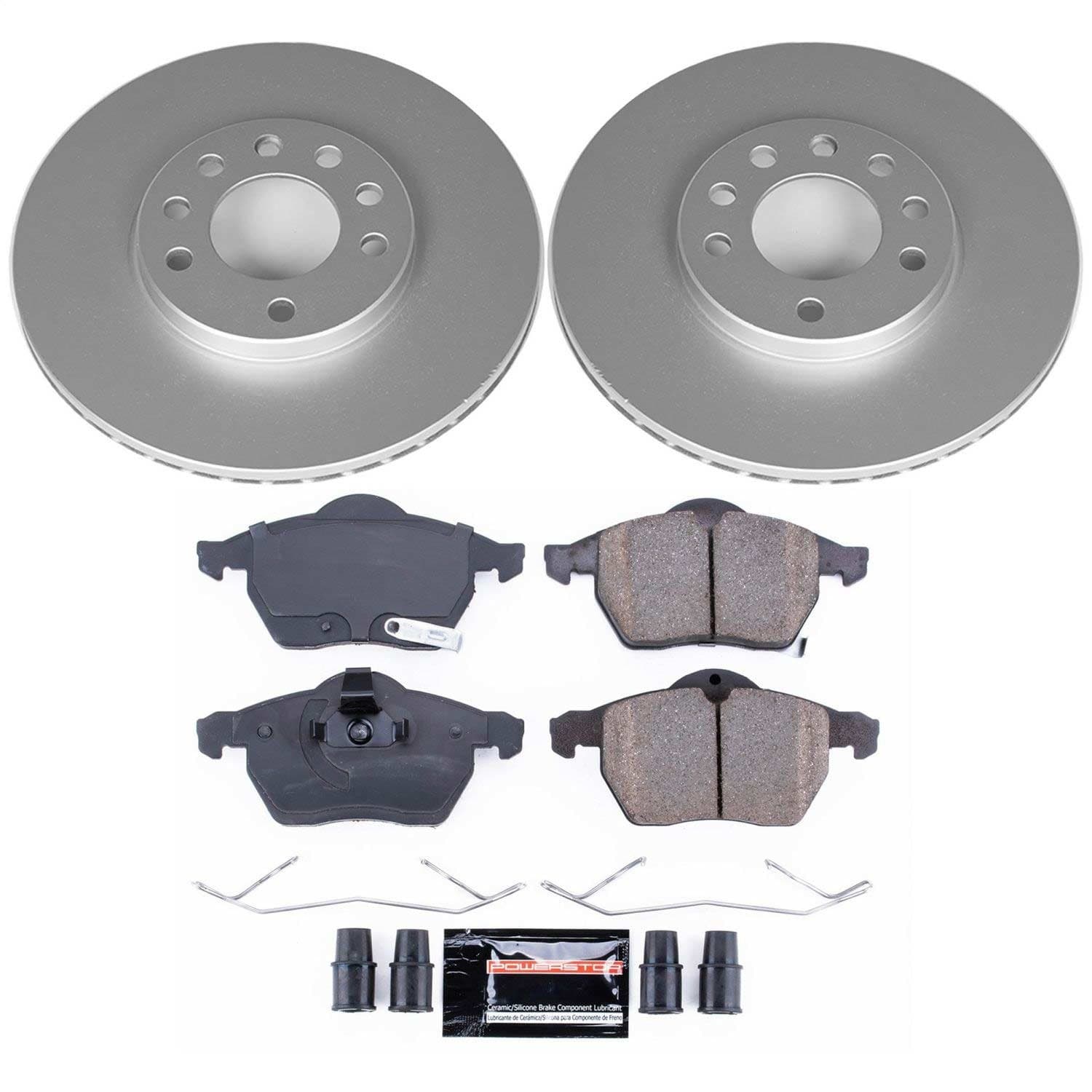 Power Stop - CRK834 - Front - Disc Brake Pad and Rotor Kit image 1