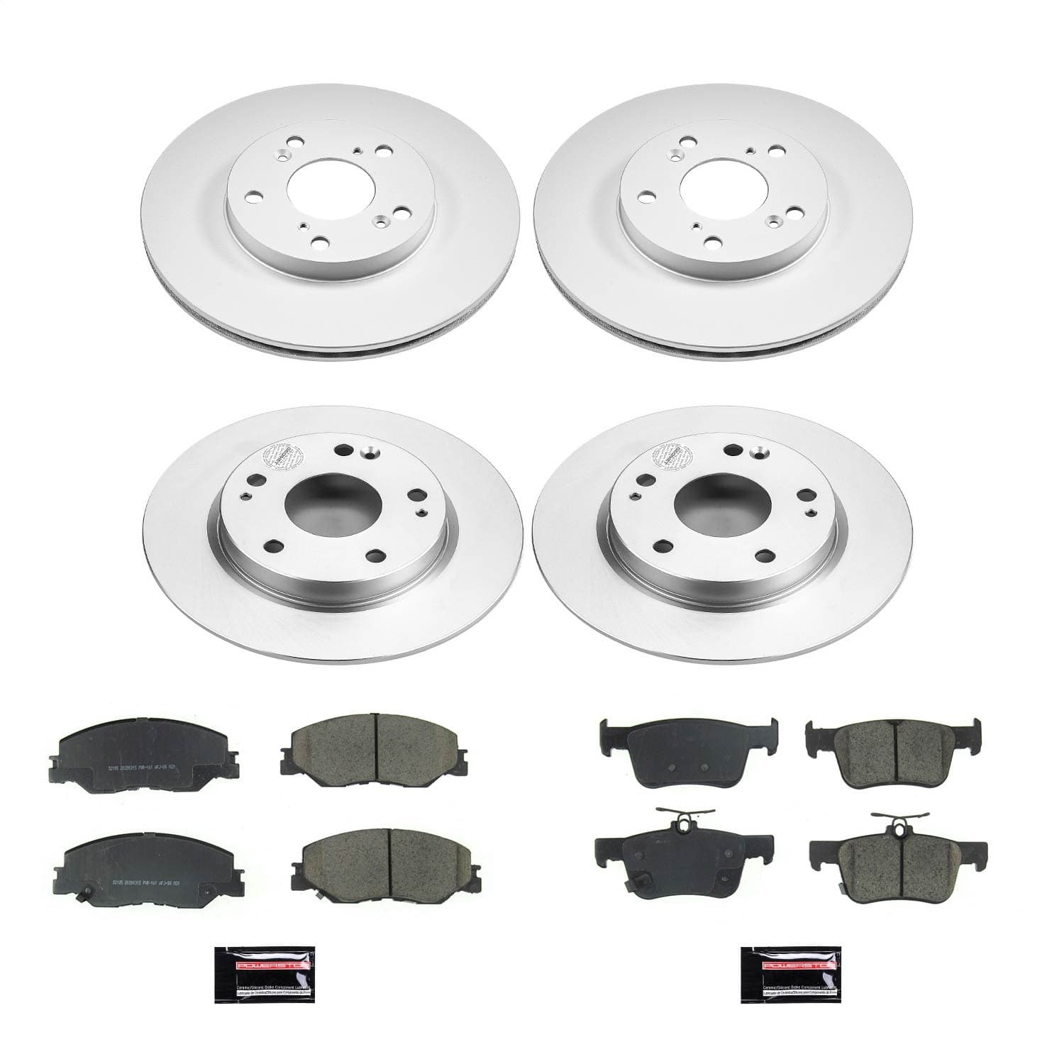 Power Stop - CRK8343 - Front and Rear - Disc Brake Pad and Rotor Kit image 1