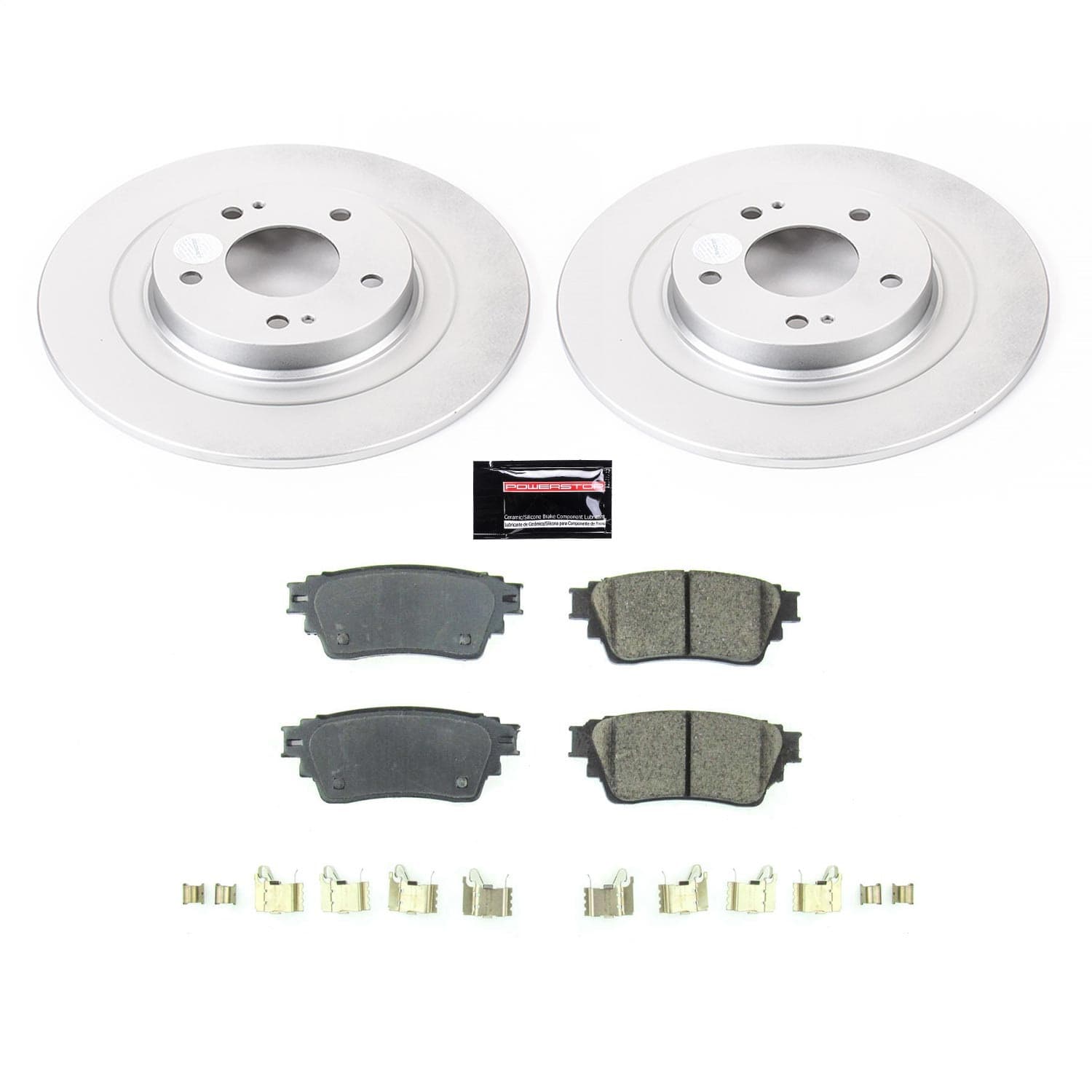 Power Stop - CRK8381 - Rear - Disc Brake Pad and Rotor Kit image 1