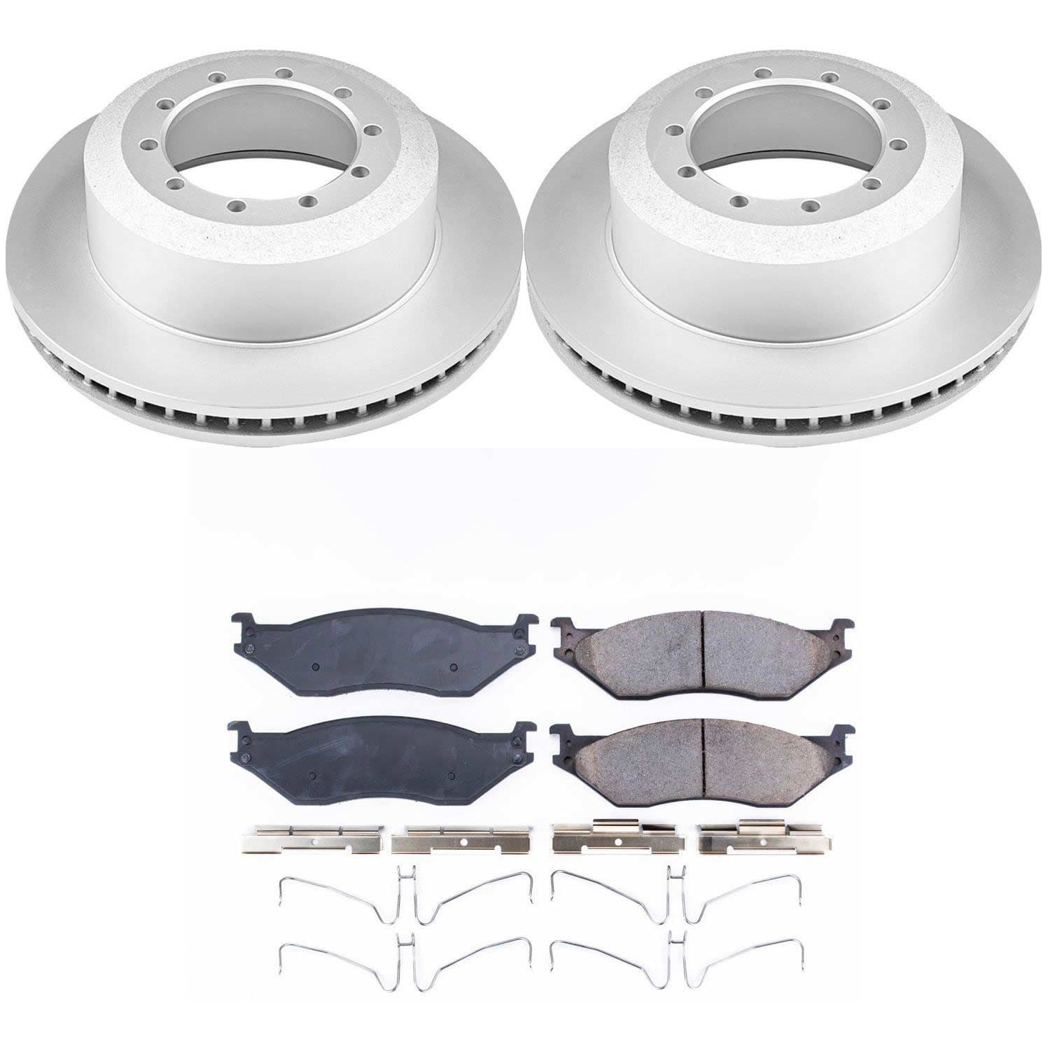 Power Stop - CRK8395 - Front and Rear - Disc Brake Pad and Rotor Kit image 1
