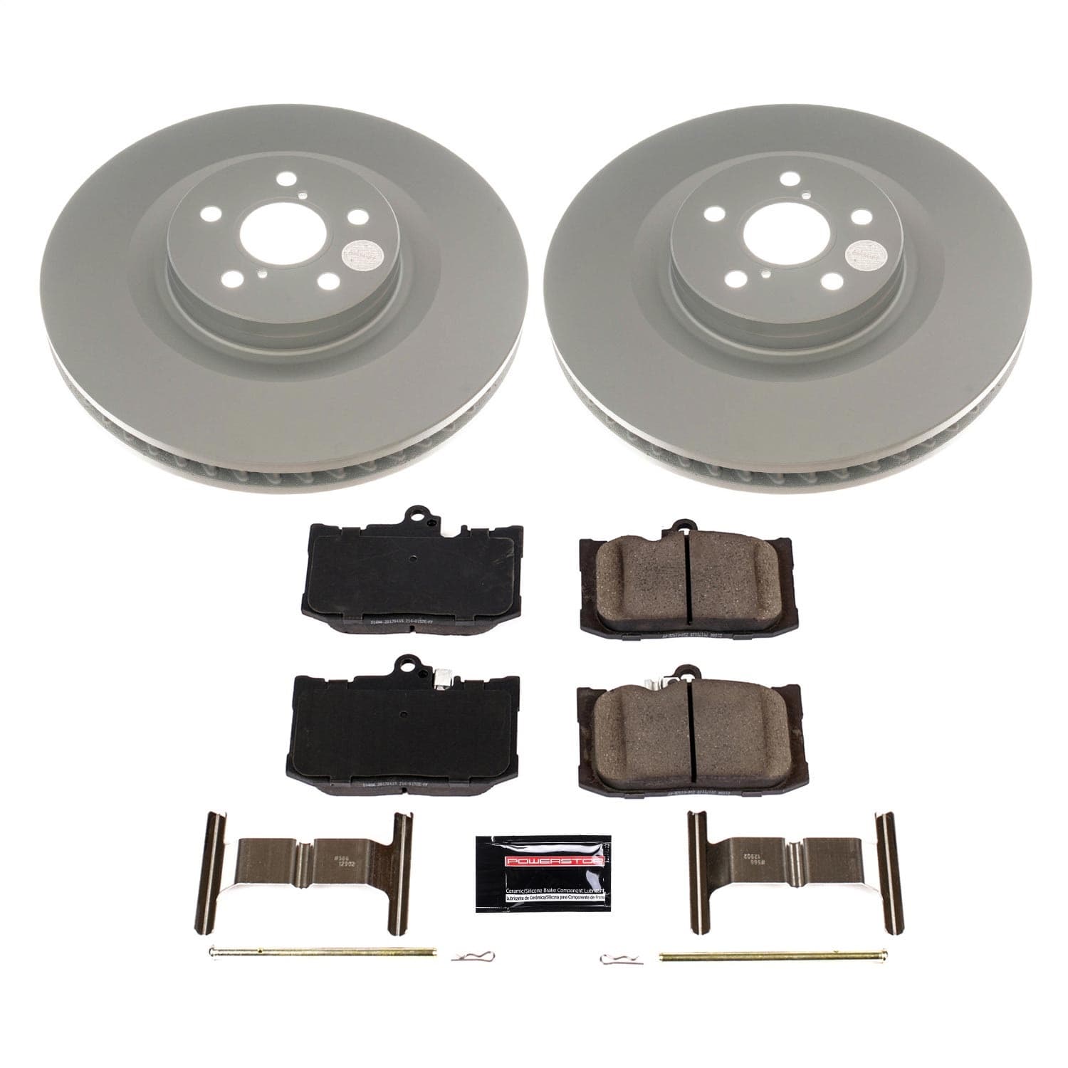 Power Stop - CRK8418 - Front - Disc Brake Pad and Rotor Kit image 1