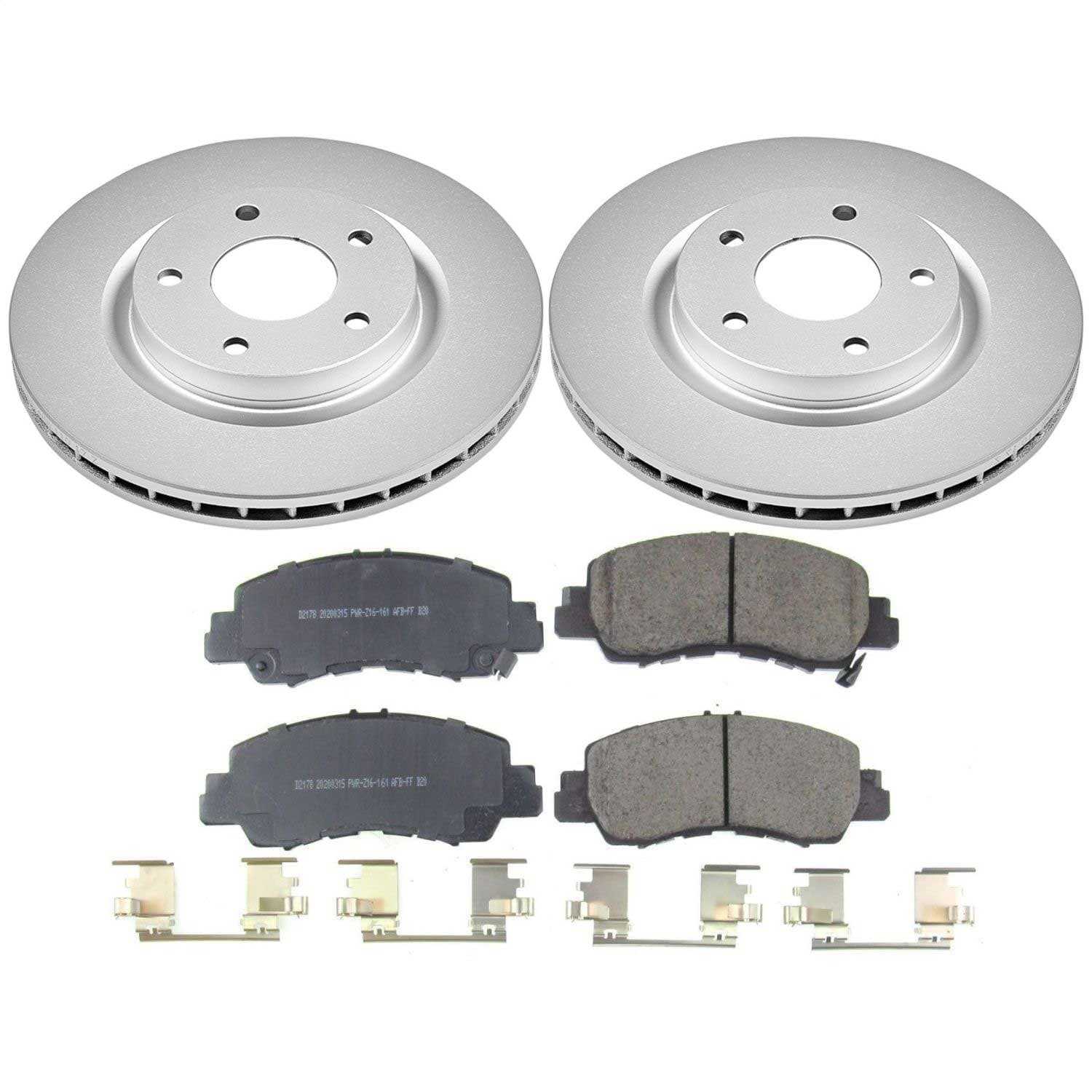 Power Stop - CRK8424 - Front - Disc Brake Pad and Rotor Kit image 1