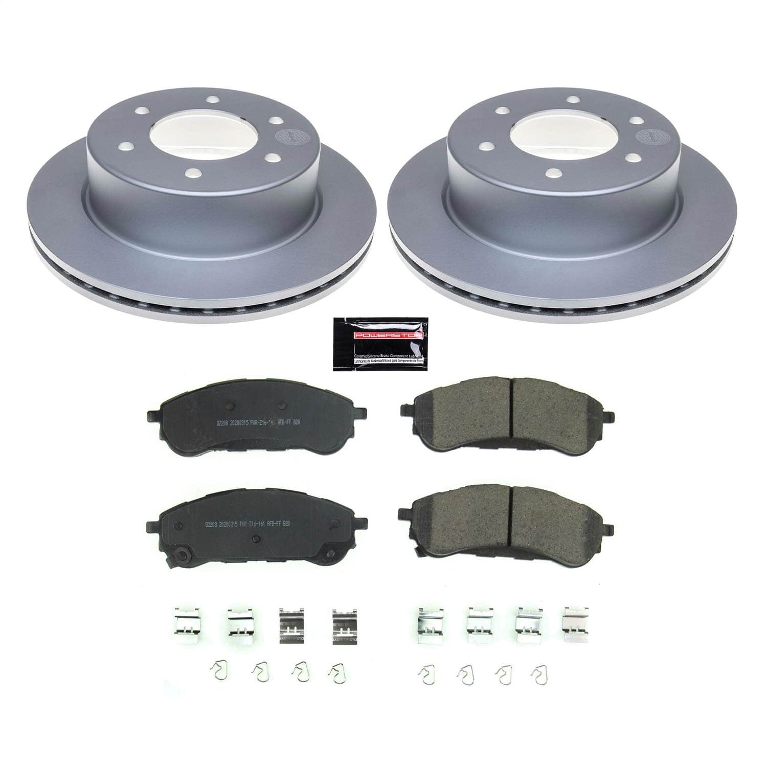 Power Stop - CRK8430 - Rear - Disc Brake Pad and Rotor Kit image 1