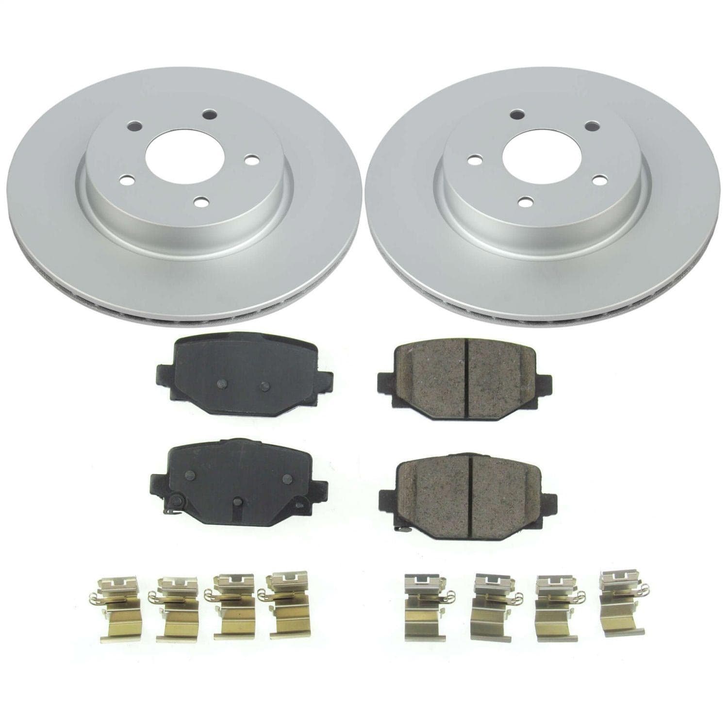 Power Stop - CRK8432 - Rear - Disc Brake Pad and Rotor Kit image 1