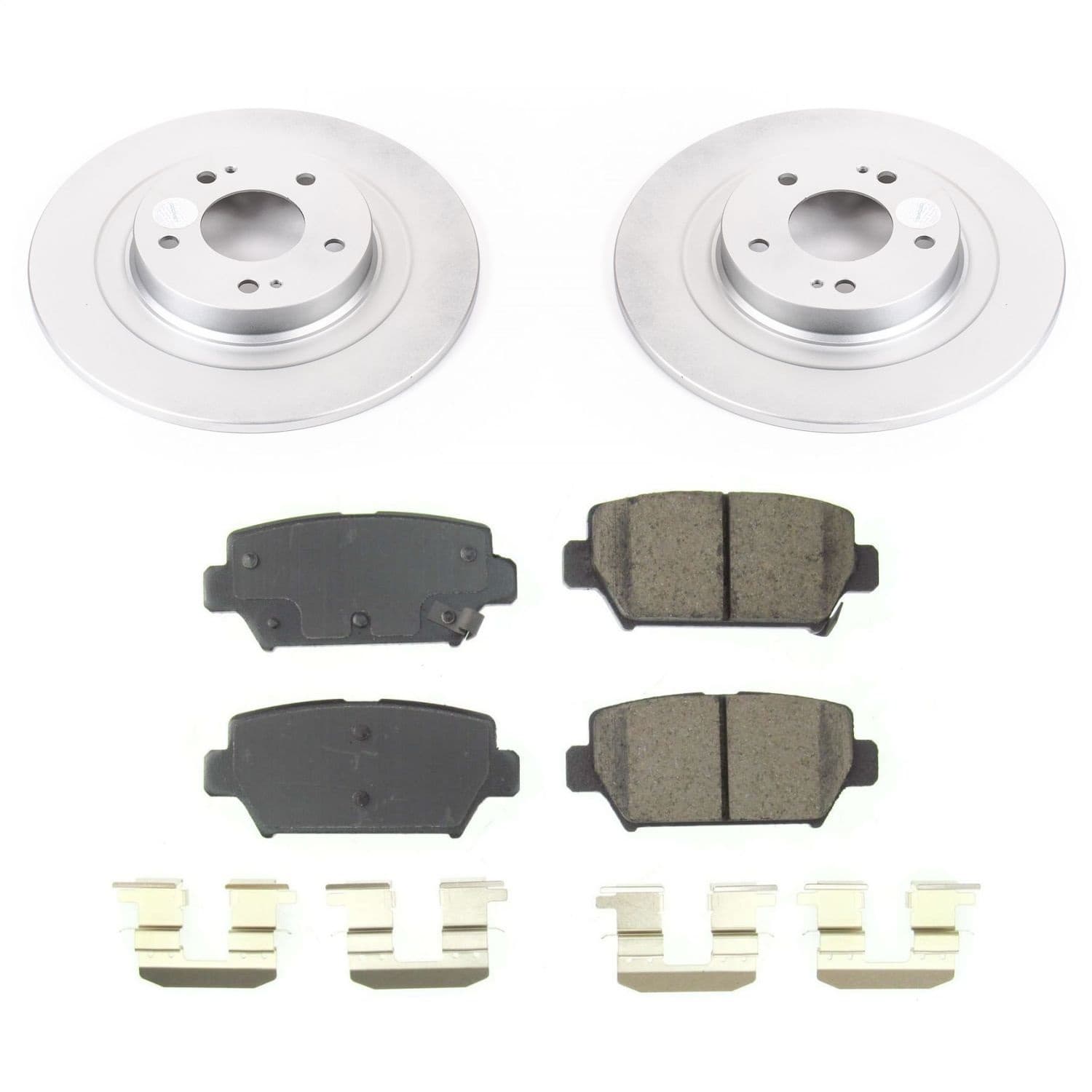 Power Stop - CRK8434 - Rear - Disc Brake Pad and Rotor Kit image 1