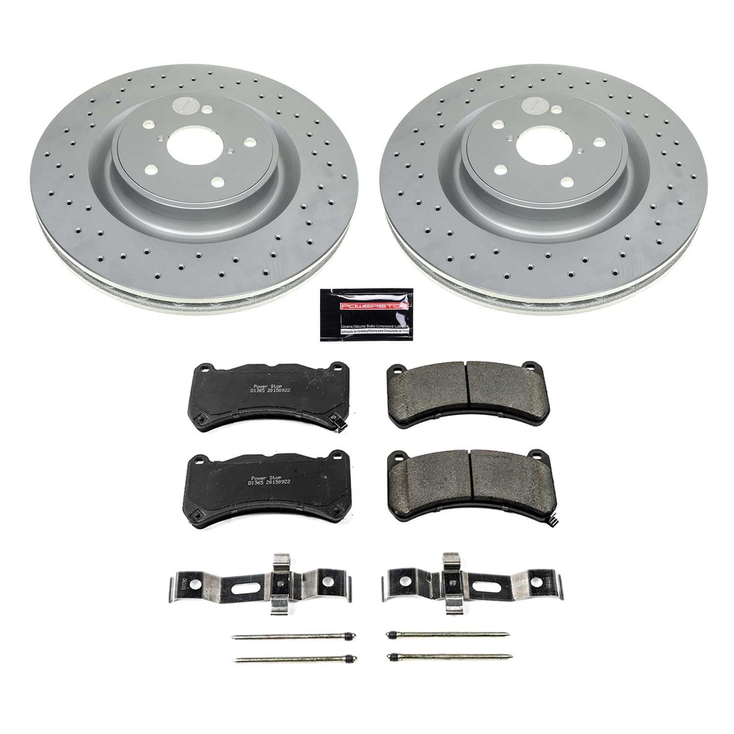 Power Stop - CRK8482 - Front - Disc Brake Pad and Rotor Kit image 1