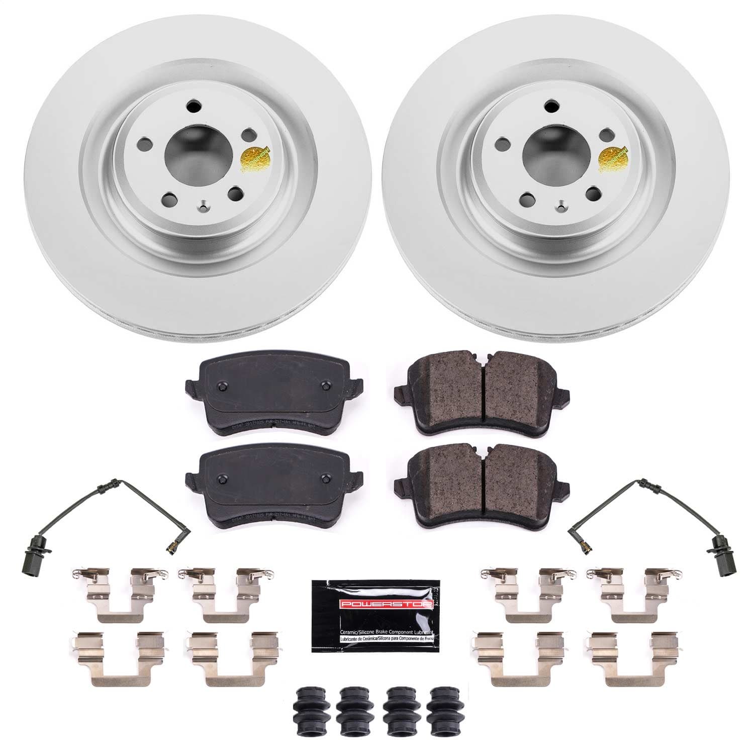 Power Stop - CRK8486 - Rear - Disc Brake Pad and Rotor Kit image 1
