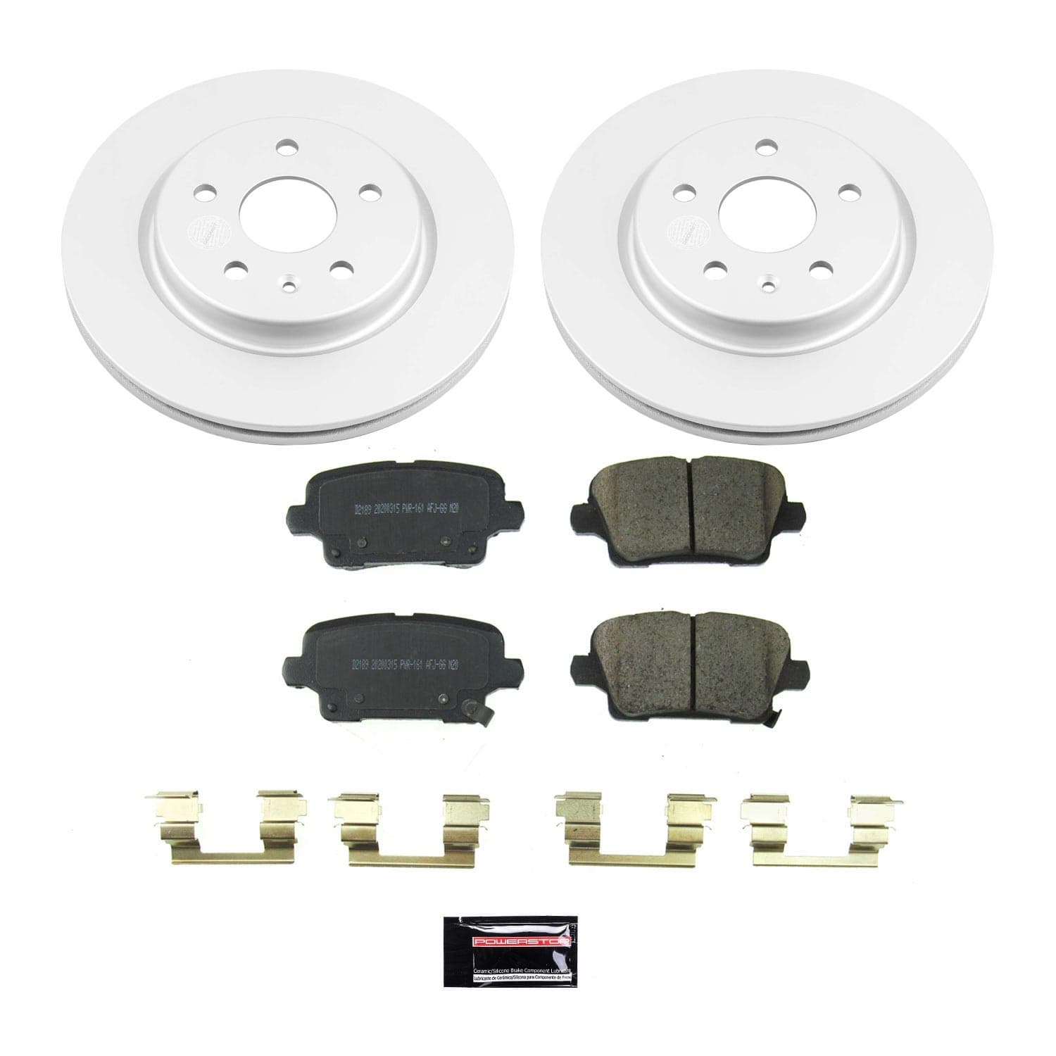 Power Stop - CRK8487 - Rear - Disc Brake Pad and Rotor Kit image 1