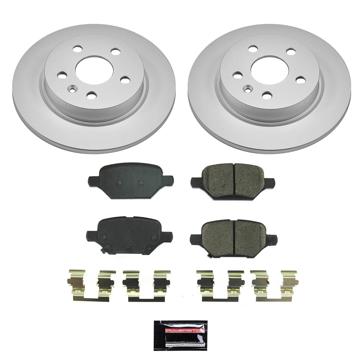 Power Stop - CRK8488 - Rear - Disc Brake Pad and Rotor Kit image 1