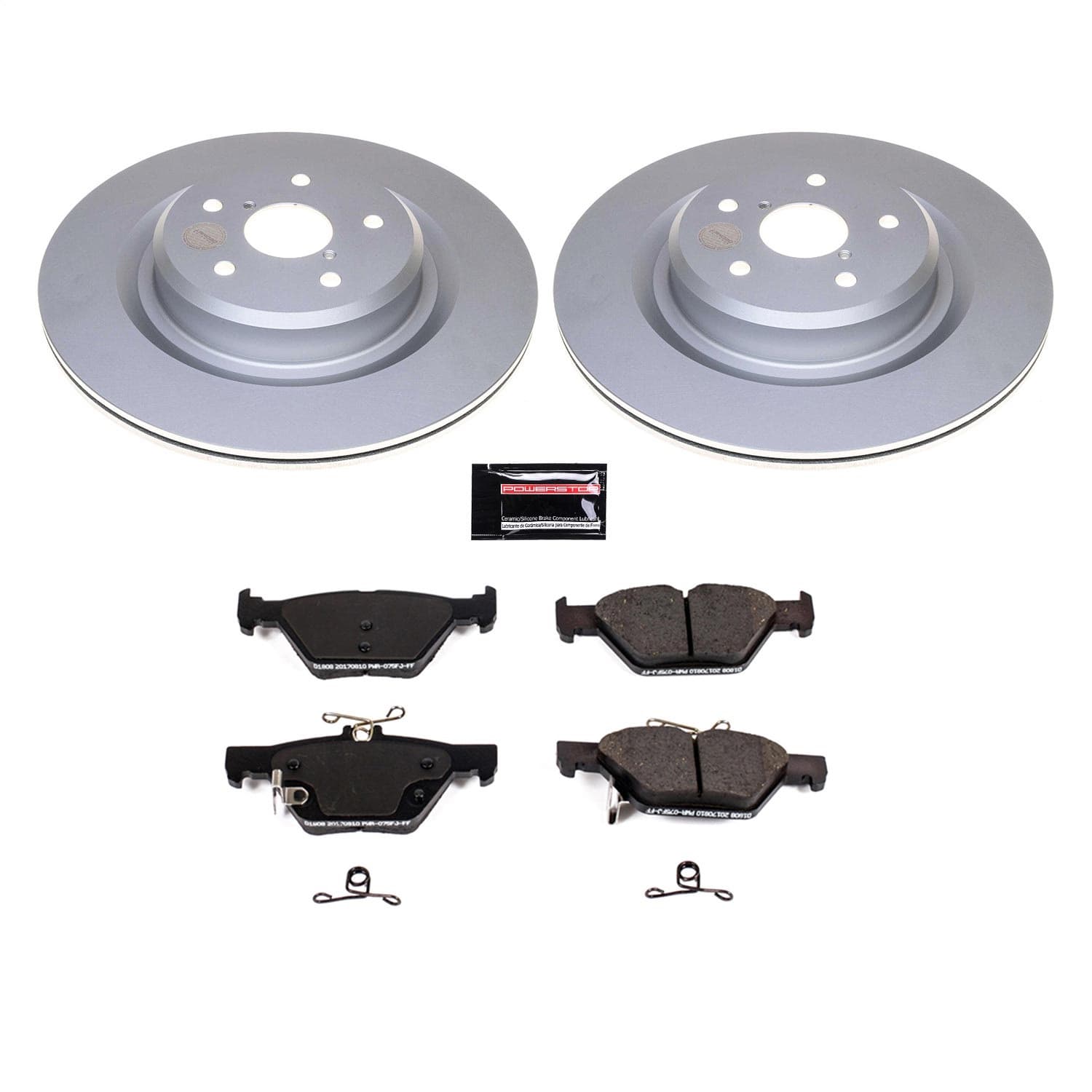 Power Stop - CRK8493 - Rear - Disc Brake Pad and Rotor Kit image 1