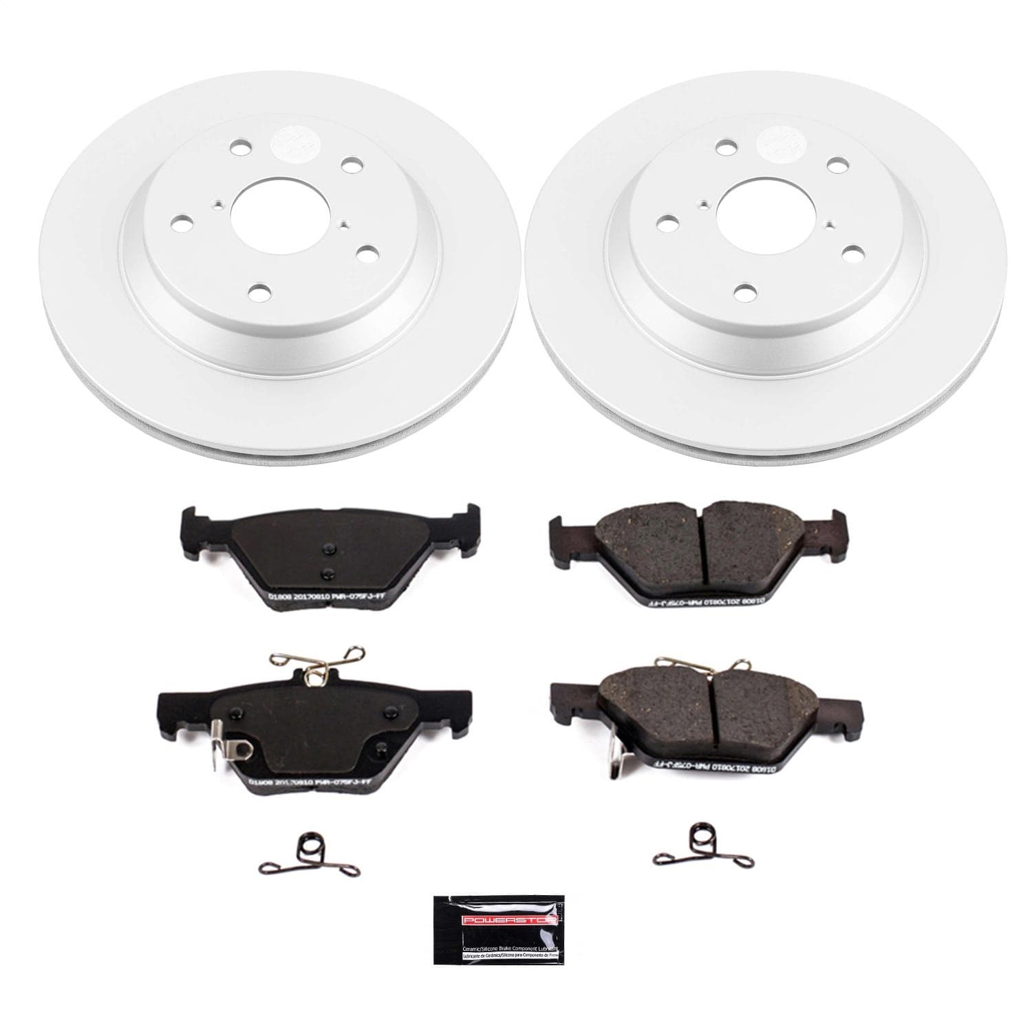 Power Stop - CRK8495 - Rear - Disc Brake Pad and Rotor Kit image 1