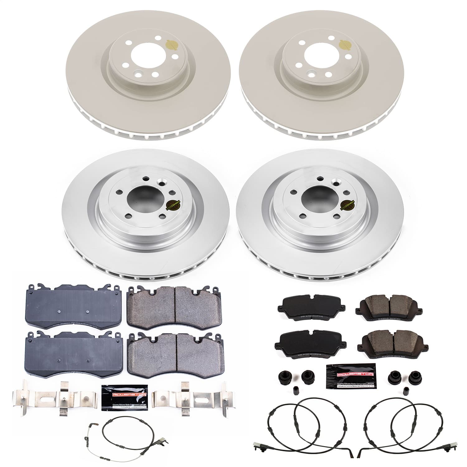 Power Stop - CRK8513 - Front and Rear - Disc Brake Pad and Rotor Kit image 1