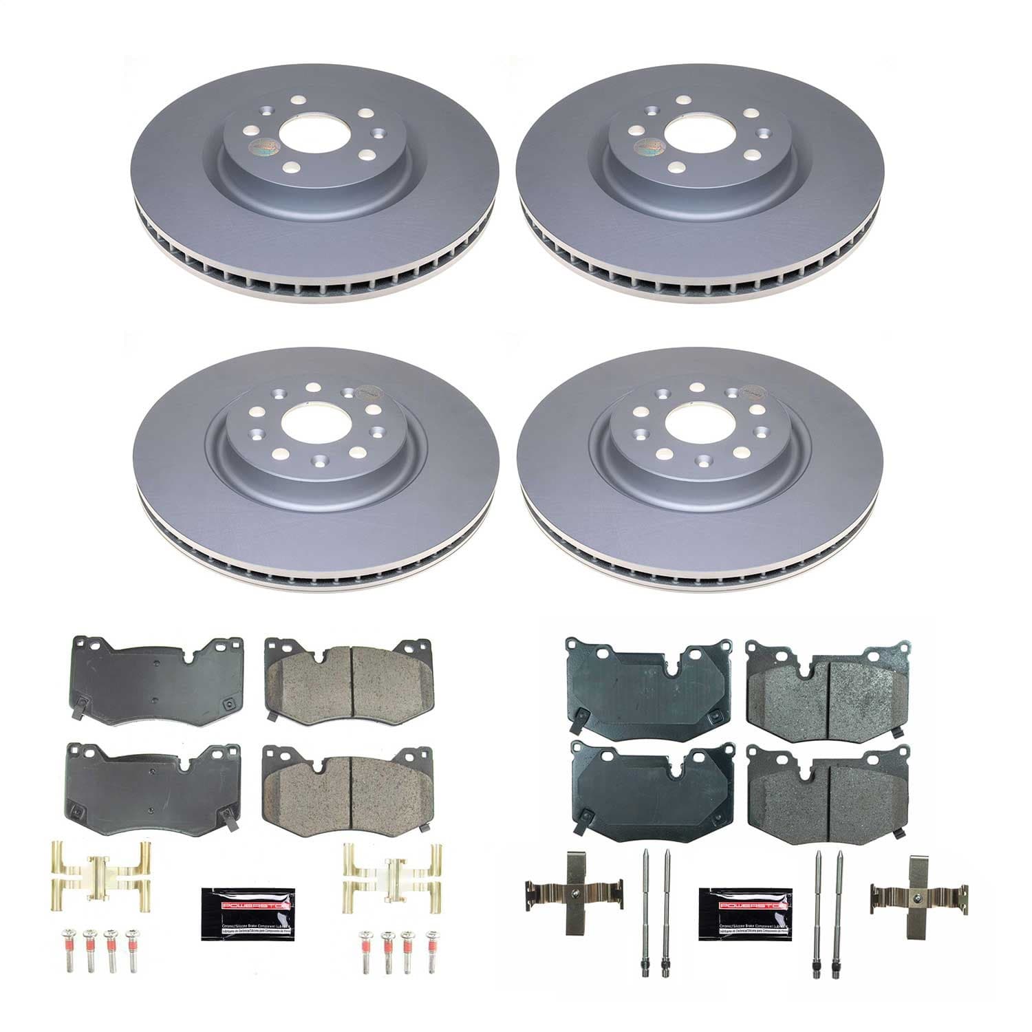 Power Stop - CRK8530 - Front and Rear - Disc Brake Pad and Rotor Kit image 1