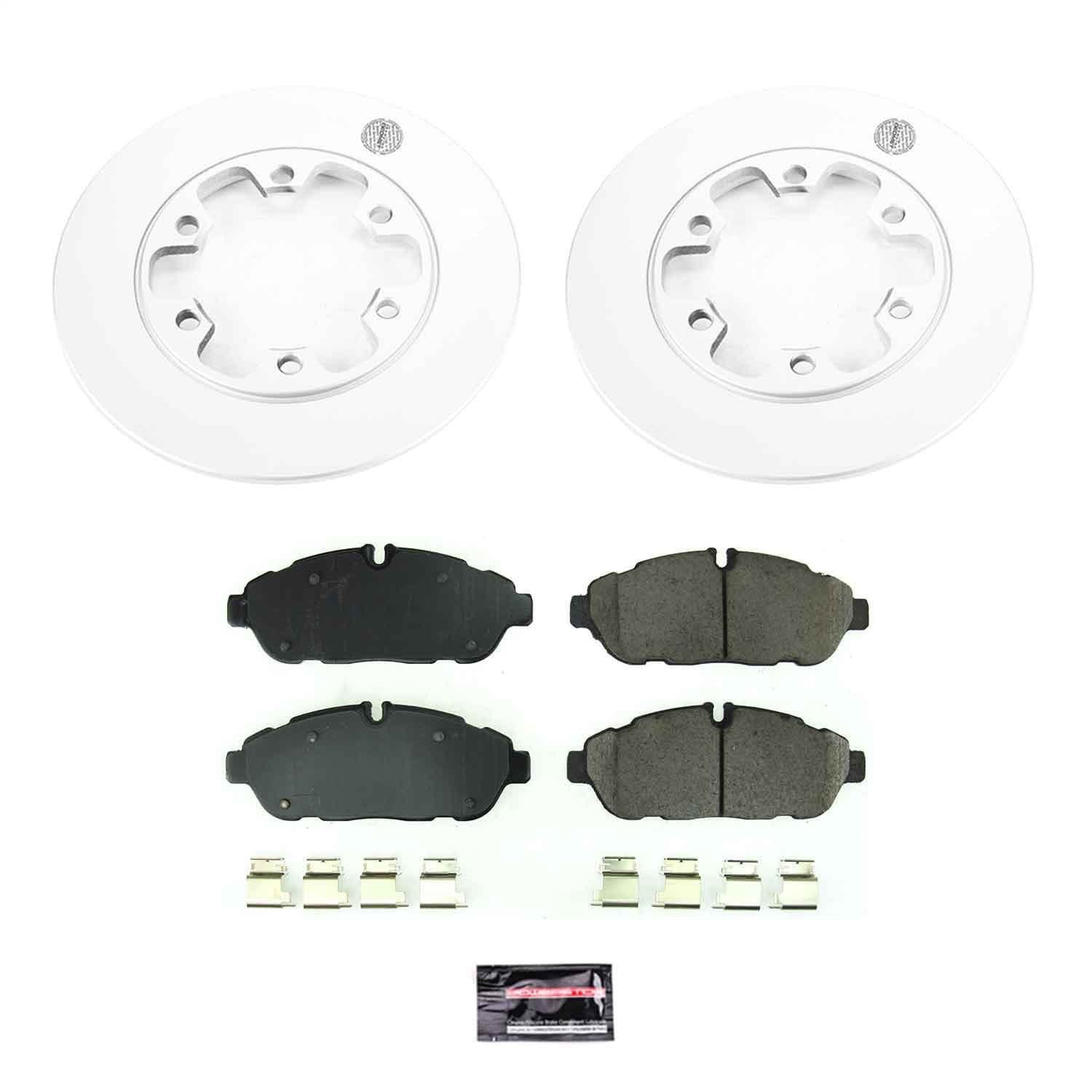 Power Stop - CRK8539 - Rear - Disc Brake Pad and Rotor Kit image 1