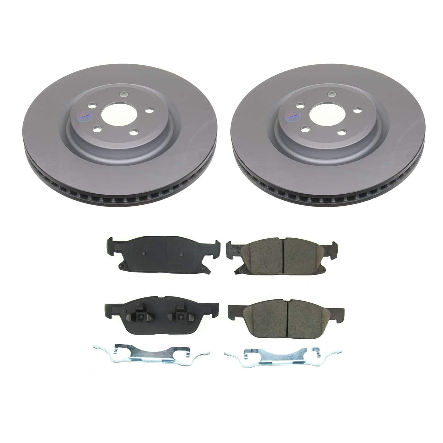 Power Stop - CRK8542 - Front - Disc Brake Pad and Rotor Kit image 1