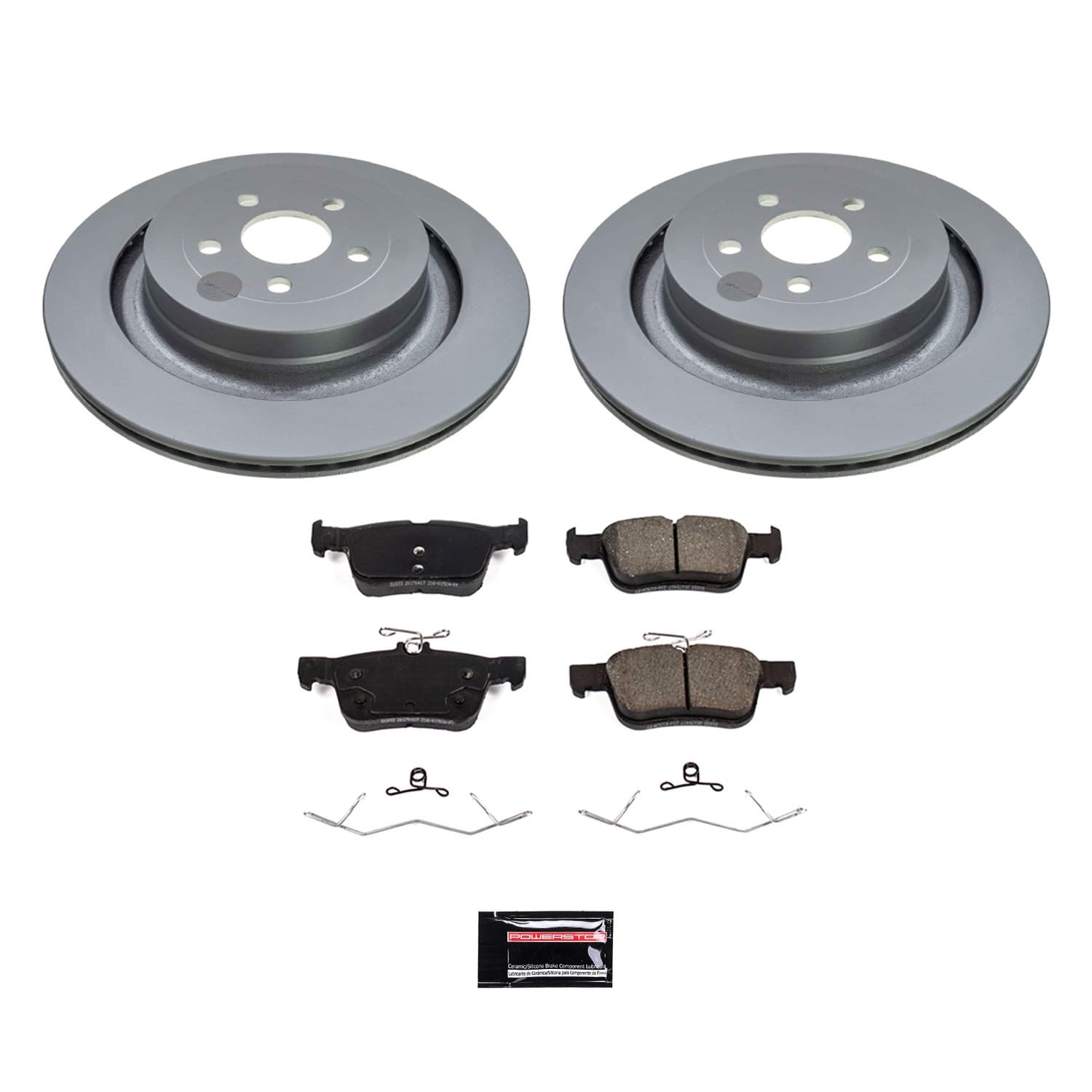 Power Stop - CRK8544 - Rear - Disc Brake Pad and Rotor Kit image 1