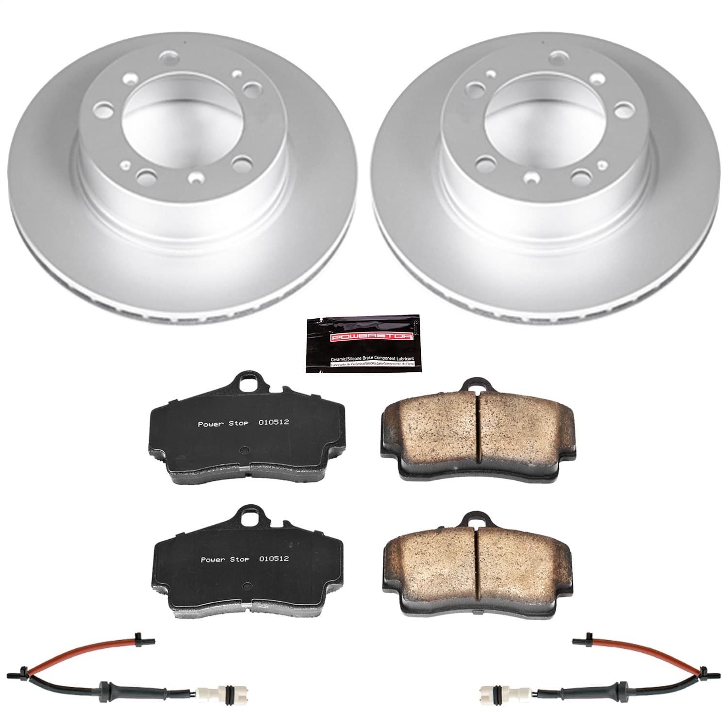 Power Stop - CRK857 - Rear - Disc Brake Pad and Rotor Kit image 1