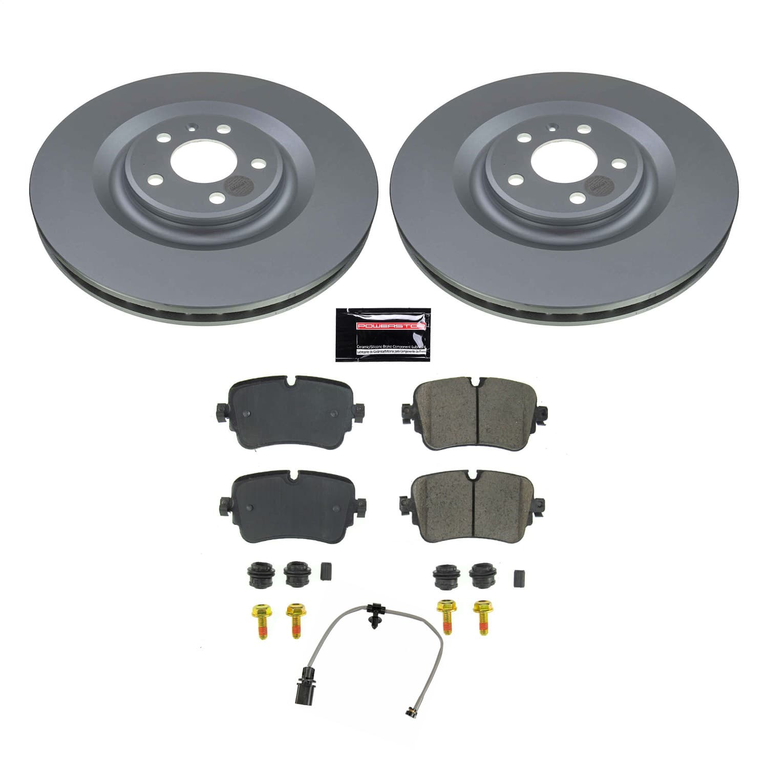 Power Stop - CRK8571 - Rear - Disc Brake Pad and Rotor Kit image 1